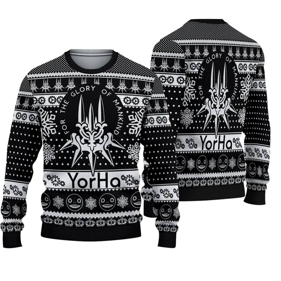 Yorha Nier Automata Ugly Christmas Sweater