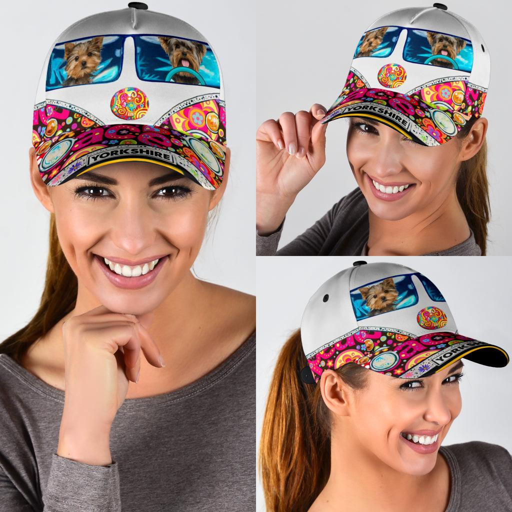 Yorkshire Classic Cap, Gift for Hippie Life, Hippie Lovers, Gift for Yorkshire Lovers Trucker Hats Custom Hats Gifts For Men & Women
