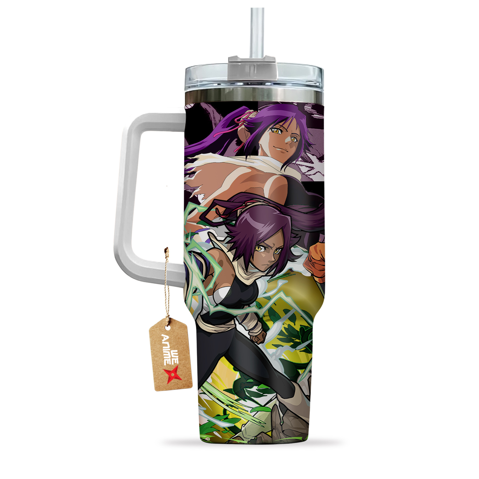 Yoruichi Shihouin Bleach Anime Custom Stanley Cup 40 oz 30 oz Tumbler With HandleTVC2301152 - Image 4