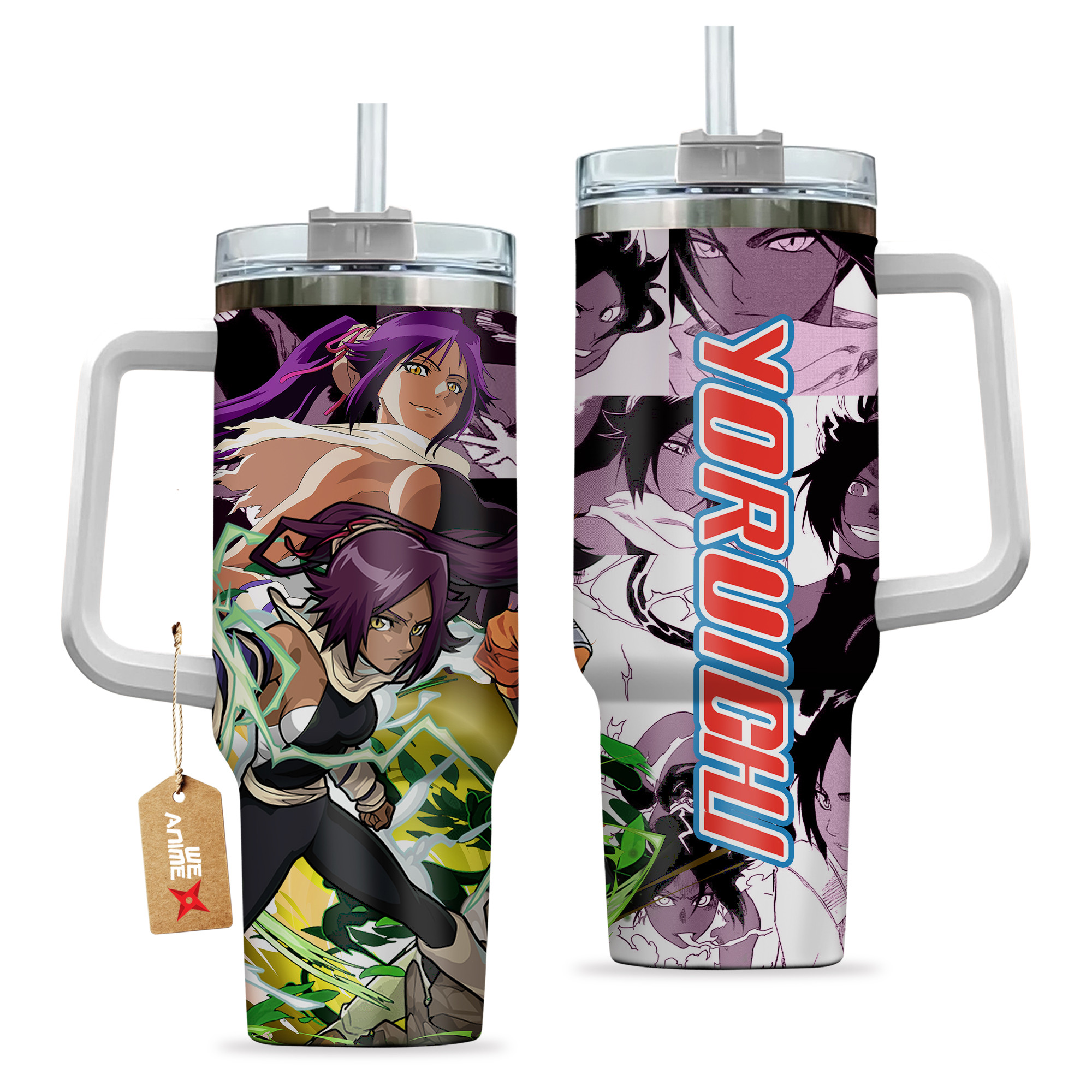 Yoruichi Shihouin Bleach Anime Custom Stanley Cup 40 oz 30 oz Tumbler With HandleTVC2301152 - Image 2