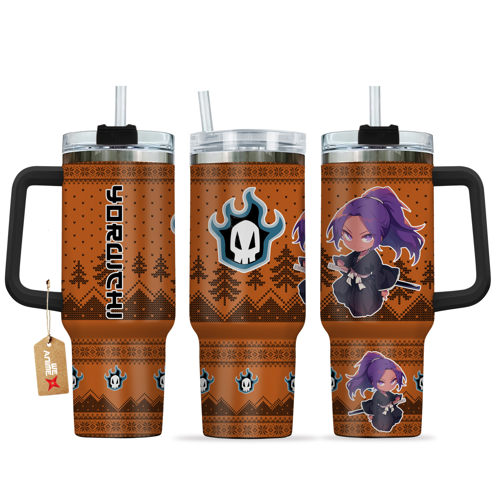 Yoruichi Shihouin Bleach Anime Custom Stanley Cup 40 oz 30 oz Tumbler With HandleTVC2301162