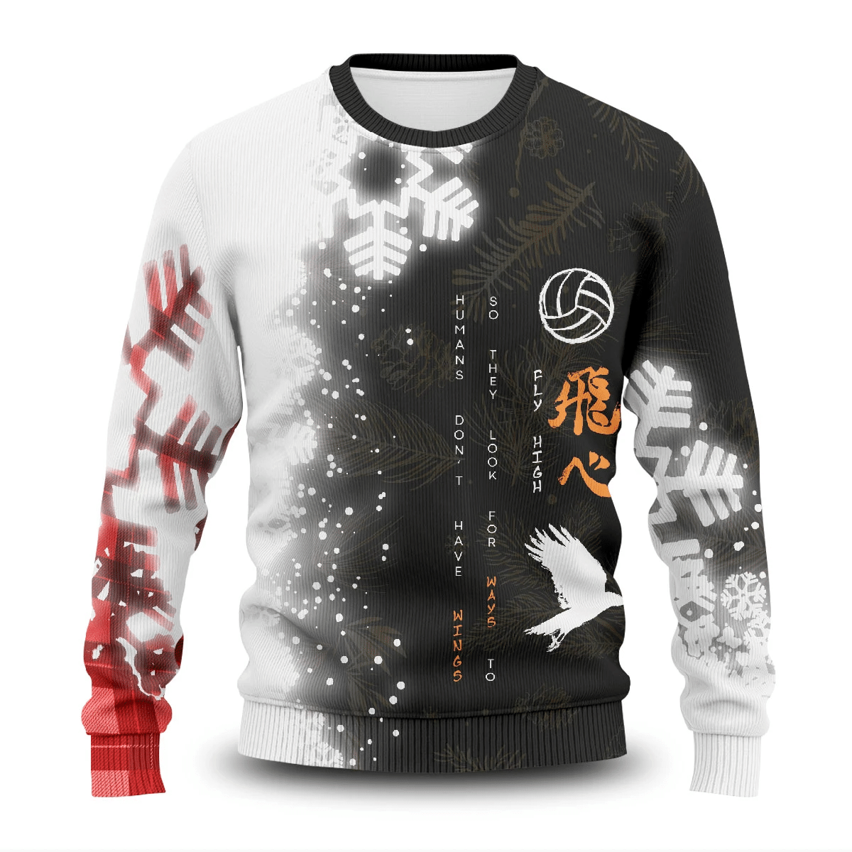 You Can Fly High Ugly Christmas Sweater Adult 3D Funny Matching for family