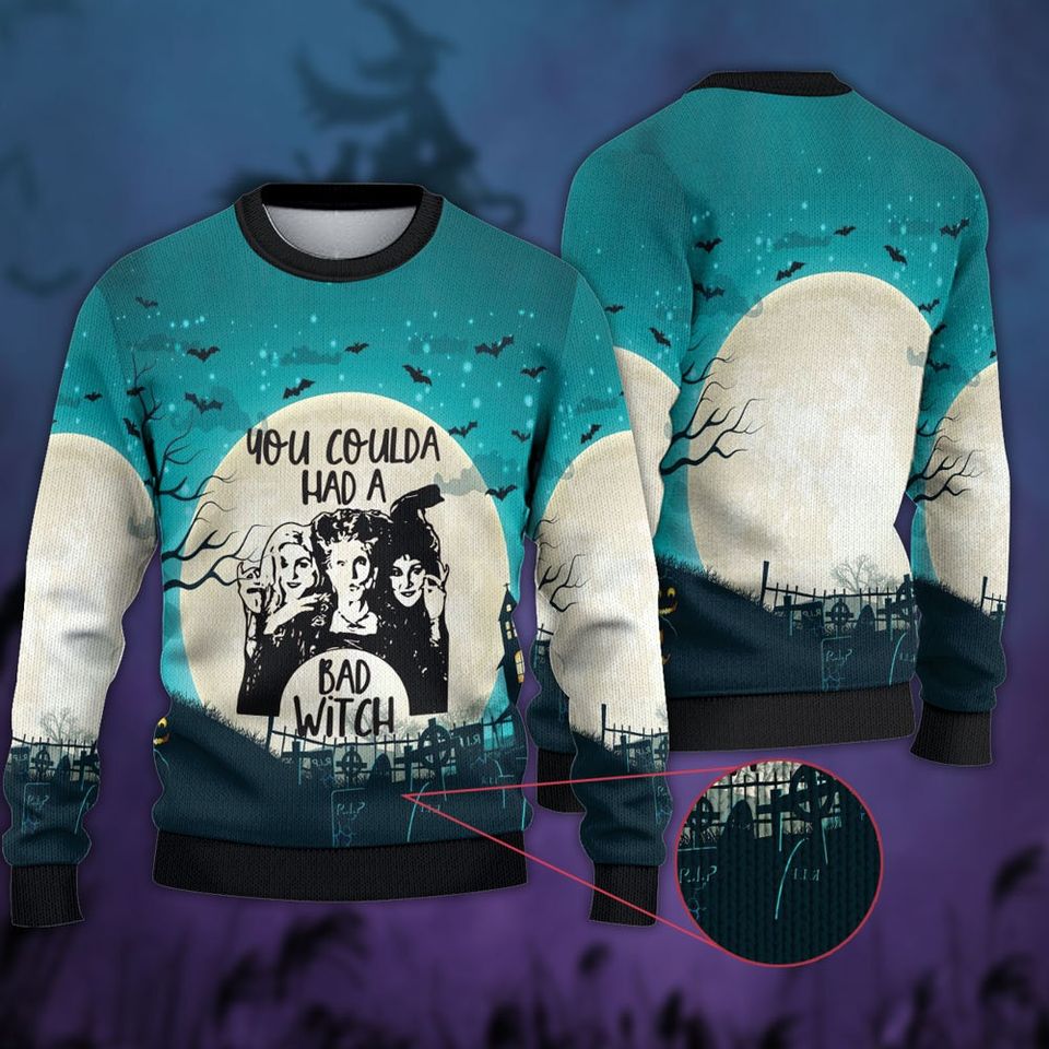 You Coulda Had A Bad Witch Christmas 3D Sweater