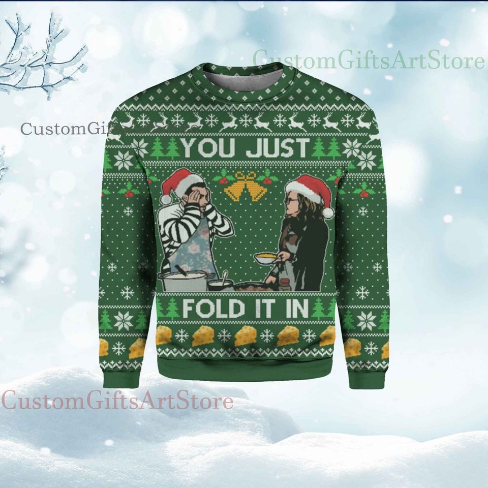 You Just Fold It In Schitts Creek Ugly Christmas
