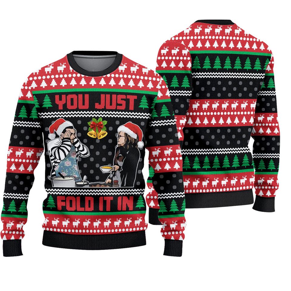 You Just Fold It In Ugly Sweater, David Rose Ugly Sweater
