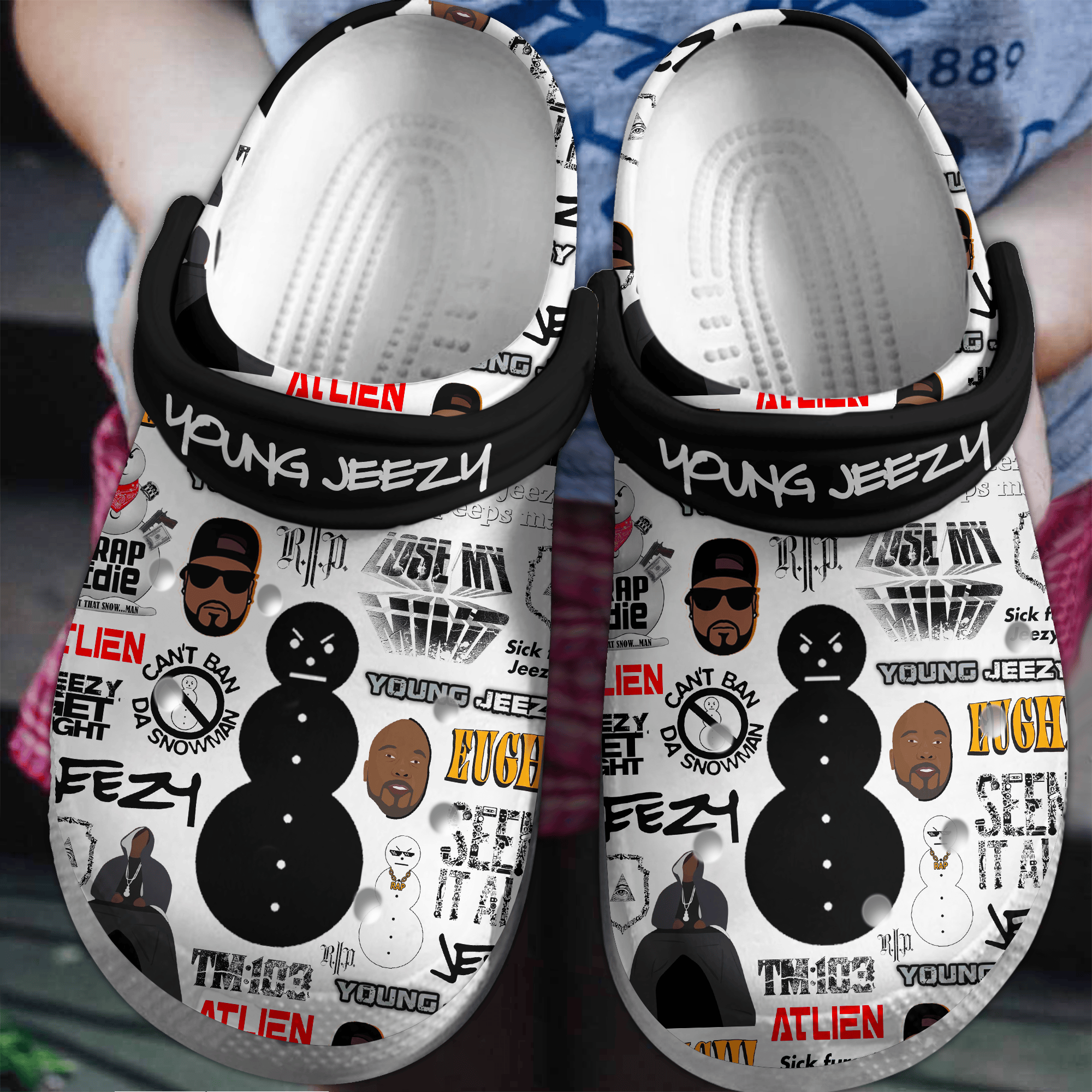 Young Jeezy Music Crocs Crocband Clogs Shoes Comfortable For Men Women and Kids