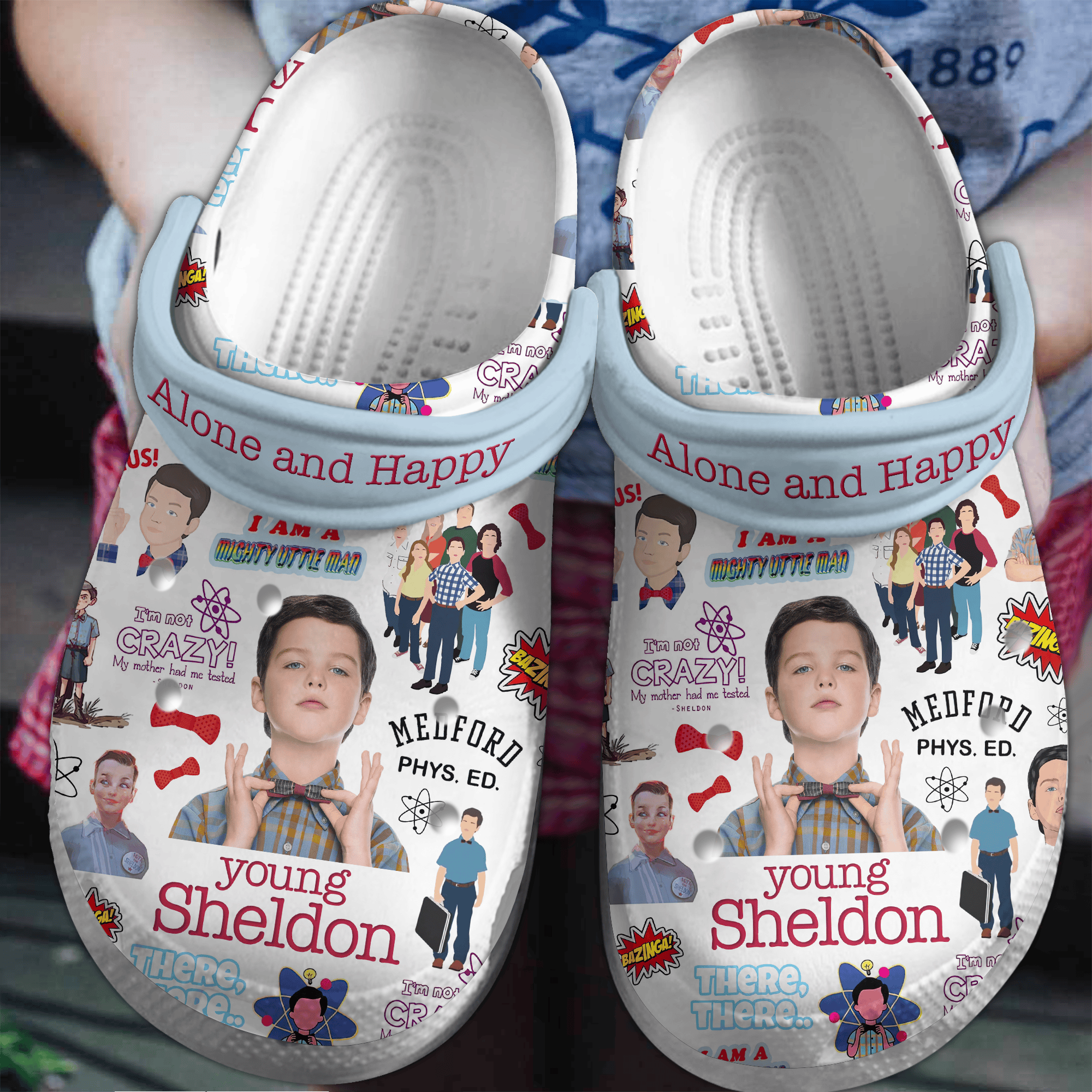 Young Sheldon TV Series Crocs Crocband Clogs Shoes Comfortable For Men Women and Kids