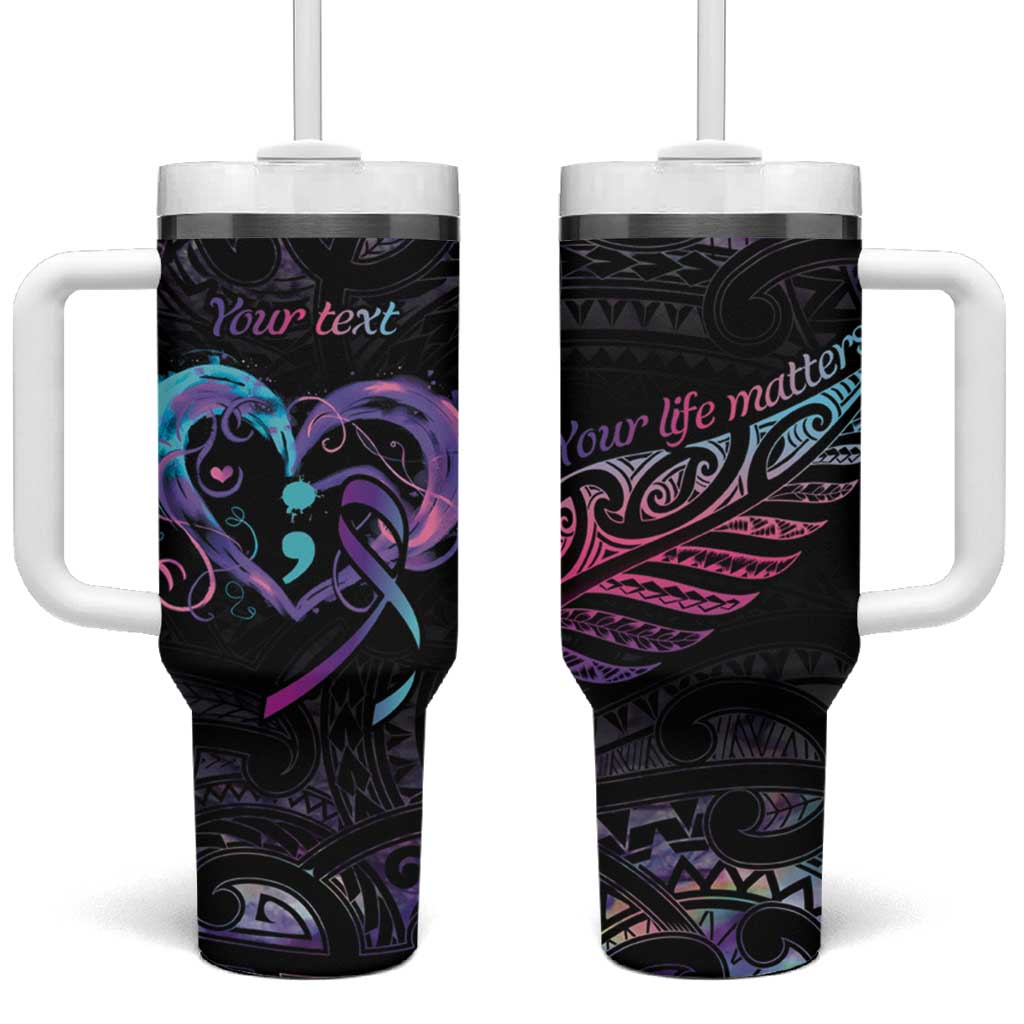Your Life Matters Suicide Prevention Awareness Semicolon Heart Custom Stanley Cup 40 oz 30 oz Tumbler With HandleTVC2301371