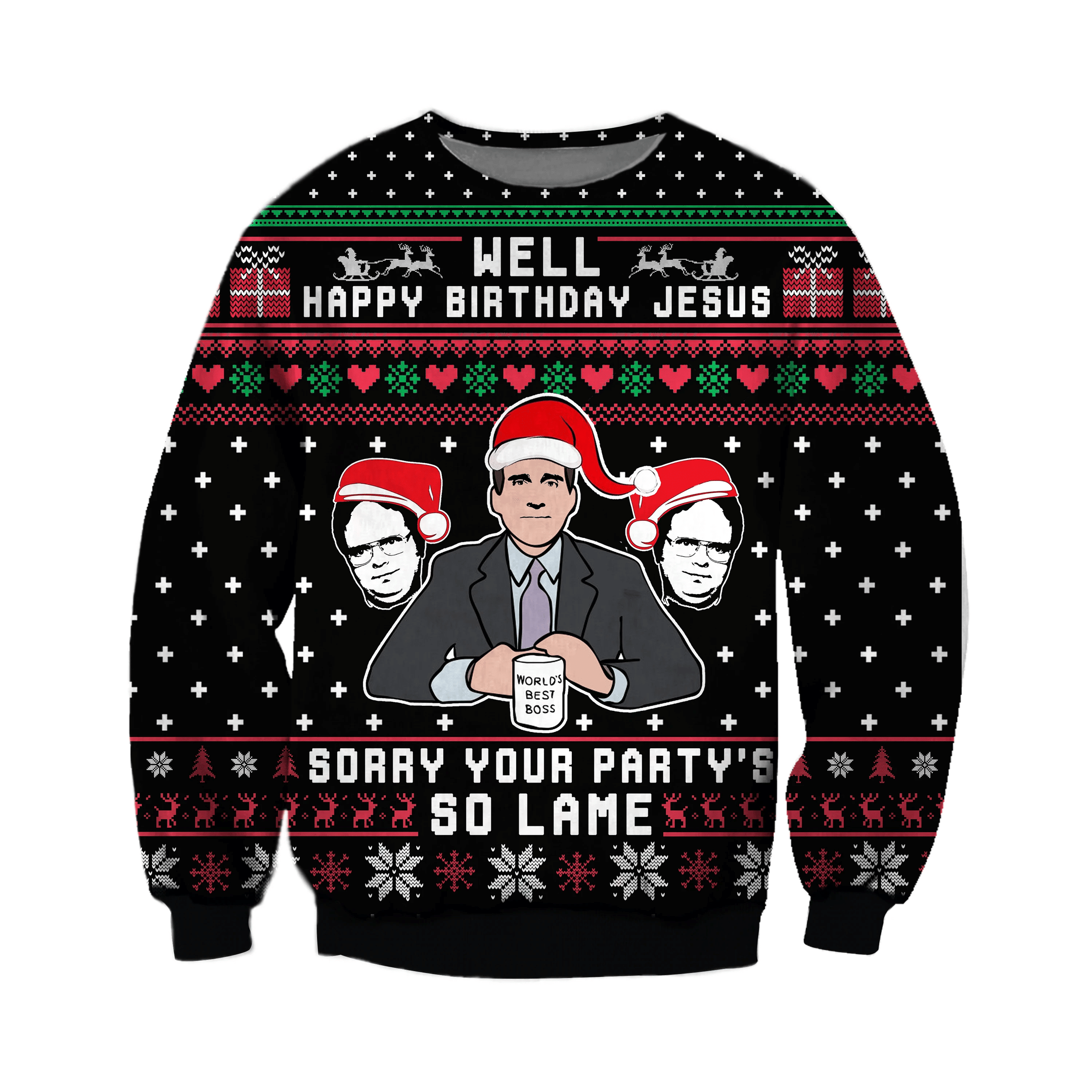 Your Party'S So Lame Ugly Christmas Sweater Adult 3D Funny Matching for family