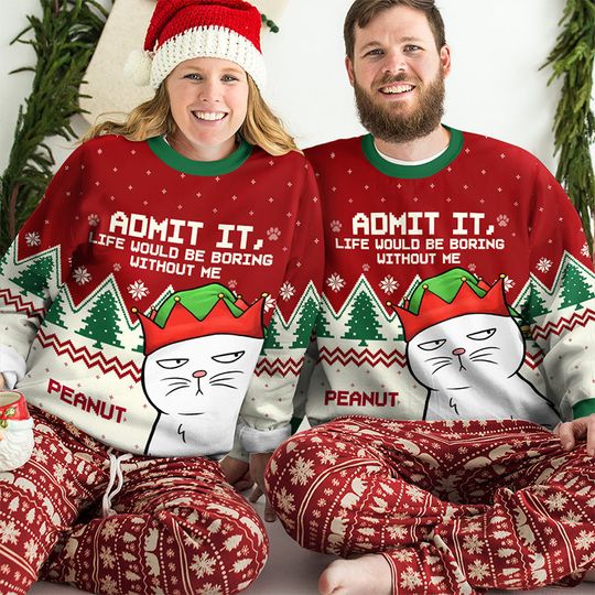 Your Tiny Furry Overlords - Cat Personalized Ugly Sweatshirt - Christmas Gift For Pet Owners, Pet Lovers - Image 5