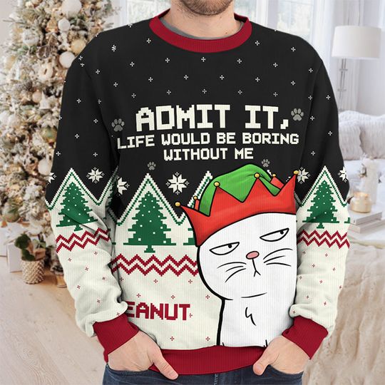 Your Tiny Furry Overlords - Cat Personalized Ugly Sweatshirt - Christmas Gift For Pet Owners, Pet Lovers - Image 6