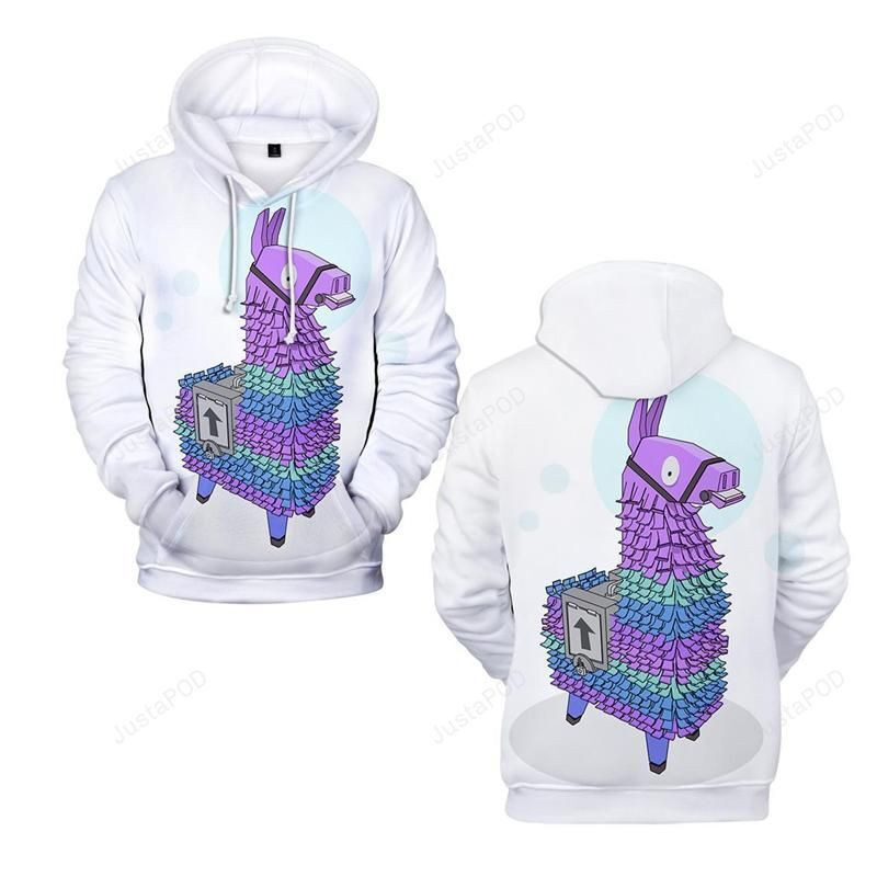 Youth Llama 3D All Over Print Hoodie, Zip Hoodie