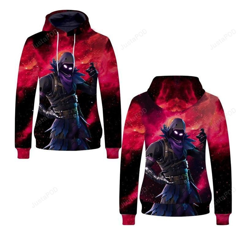 Youth Raven 3D All Over Print Hoodie, Zip Hoodie