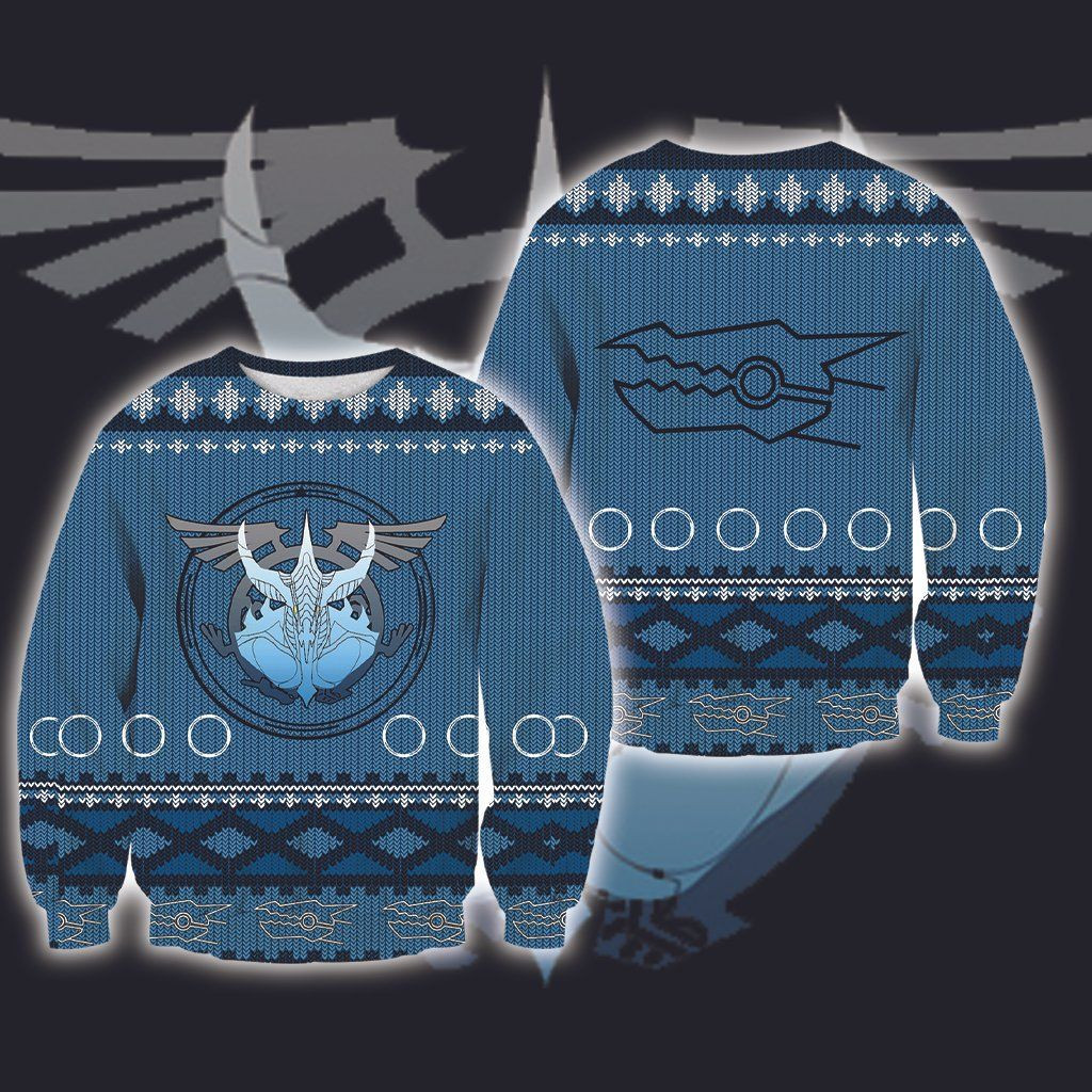 Yu-Gi-Oh Stardust Dragon Ugly Christmas Sweater Adult 3D Funny Matching for family