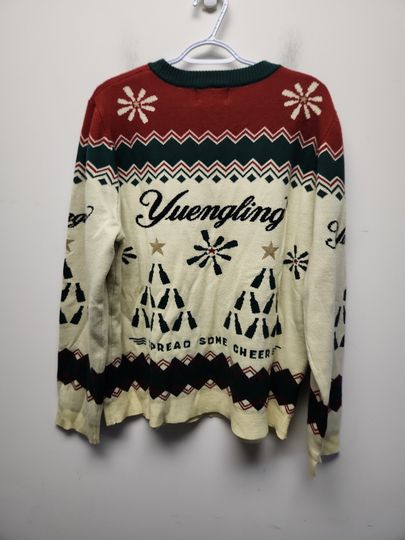 YUENGLING SPREAD SOME CHEER UGLY CHRISTMAS SWEATER RED BEER UNISEX LARGE - Image 6