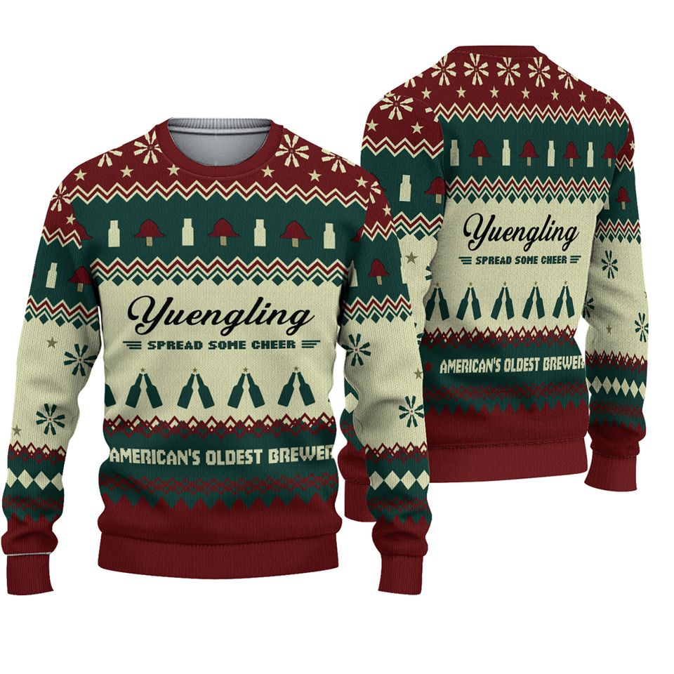 Yuengling Ugly Christmas Sweater Beer Merchandise