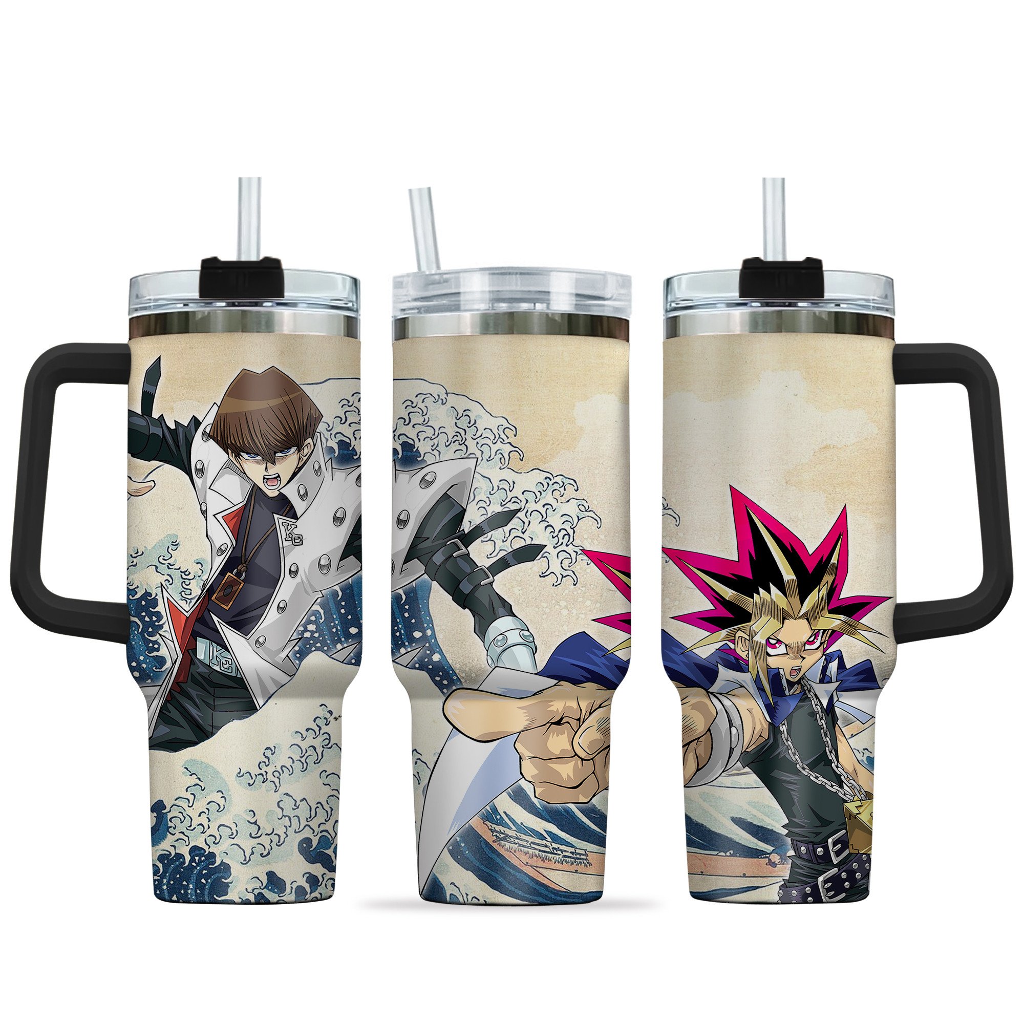 Yugi x Kaiba Yu-Gi-Oh! Anime Custom Stanley Cup 40 oz 30 oz Tumbler With HandleTVC2301146
