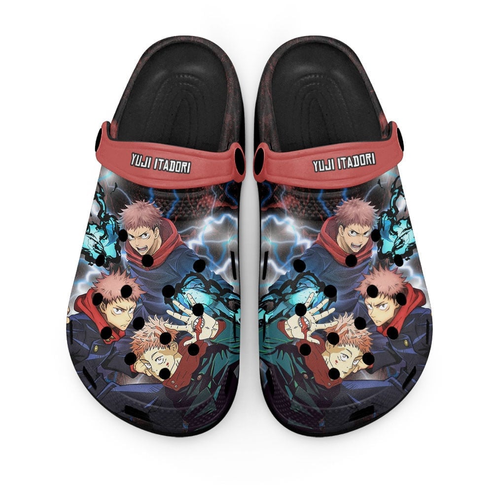 Yuji Itadori Jujutsu Kaisen Anime Crocs Crocband Clogs Shoes Comfortable For Men Women and Kids