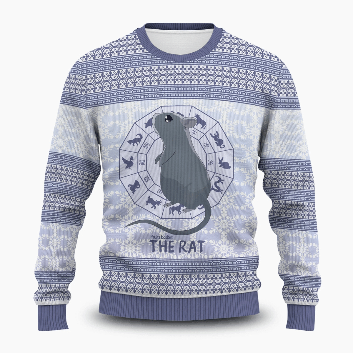 Yuki The Rat Ugly Christmas Sweater Adult 3D Funny Matching for family