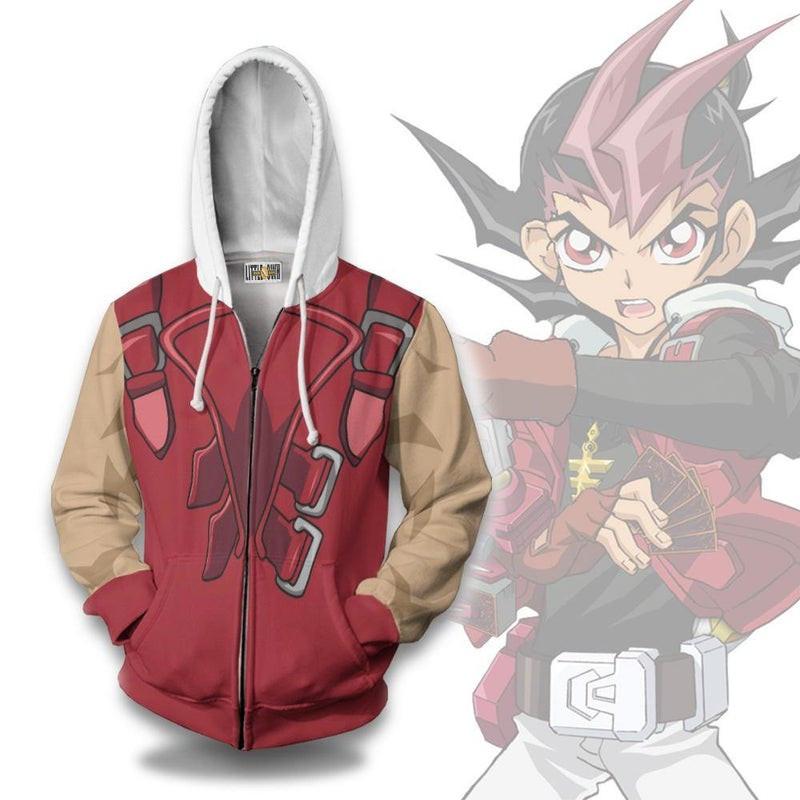 Yuma Tsukumo Cosplay Costume Yu-Gi-Oh! ZEXAL 3D All Over Print Hoodie, Zip Hoodie