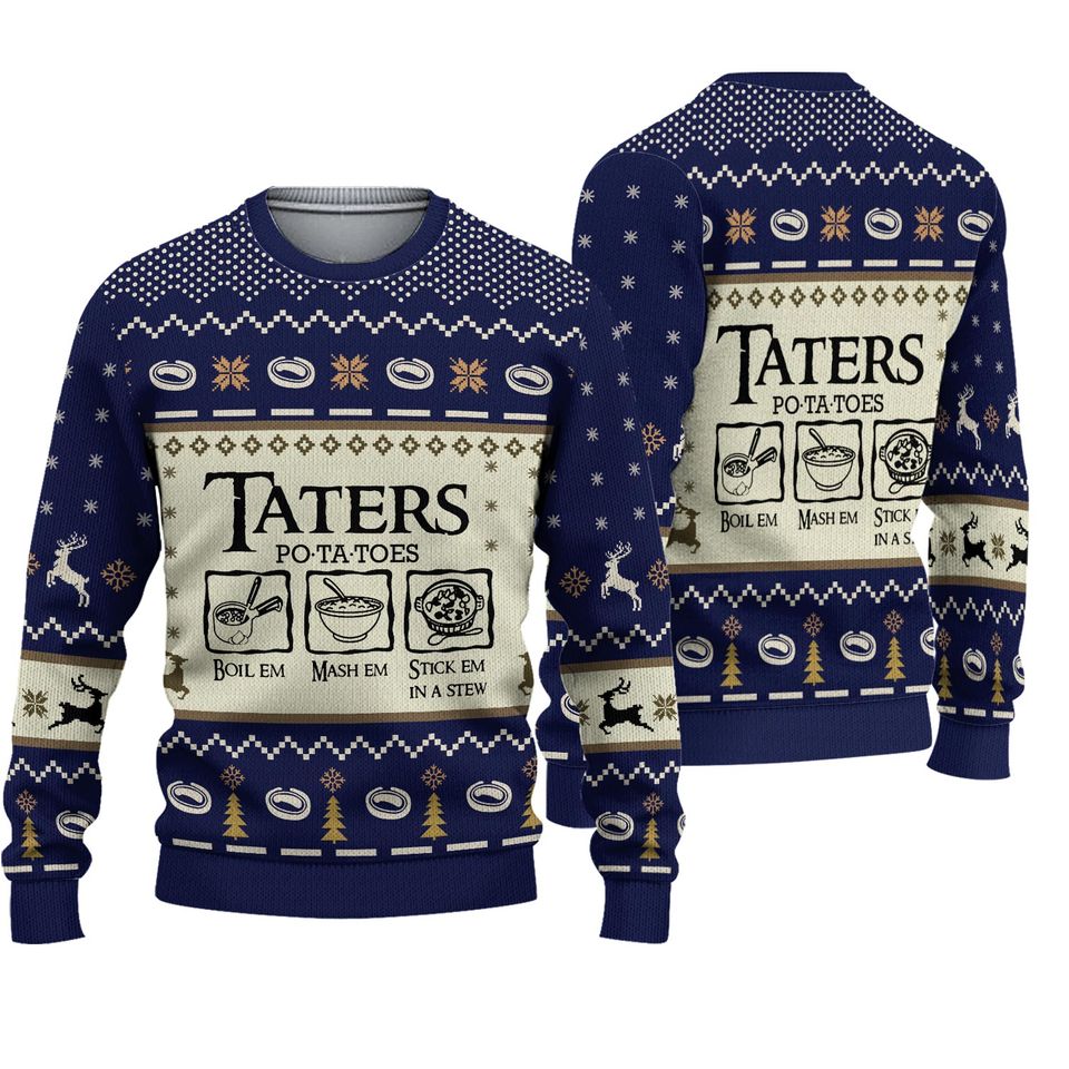 Yummy Taters Ugly Christmas Sweater