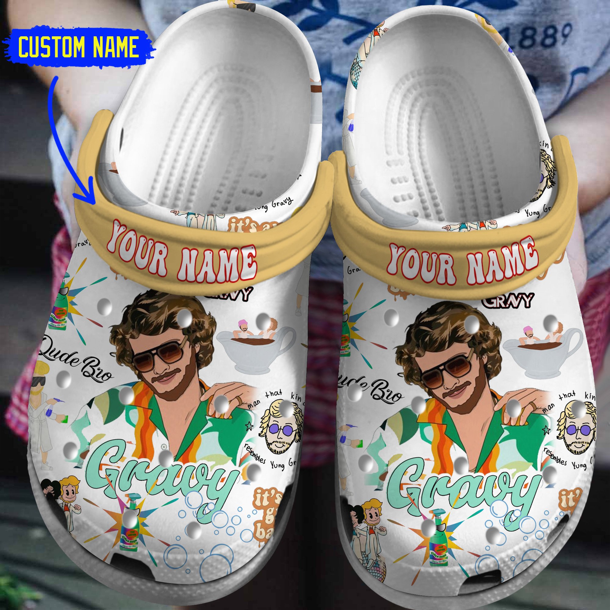 Yung Gravy Music Crocs Crocband Clogs Shoes Comfortable For Men Women and Kids