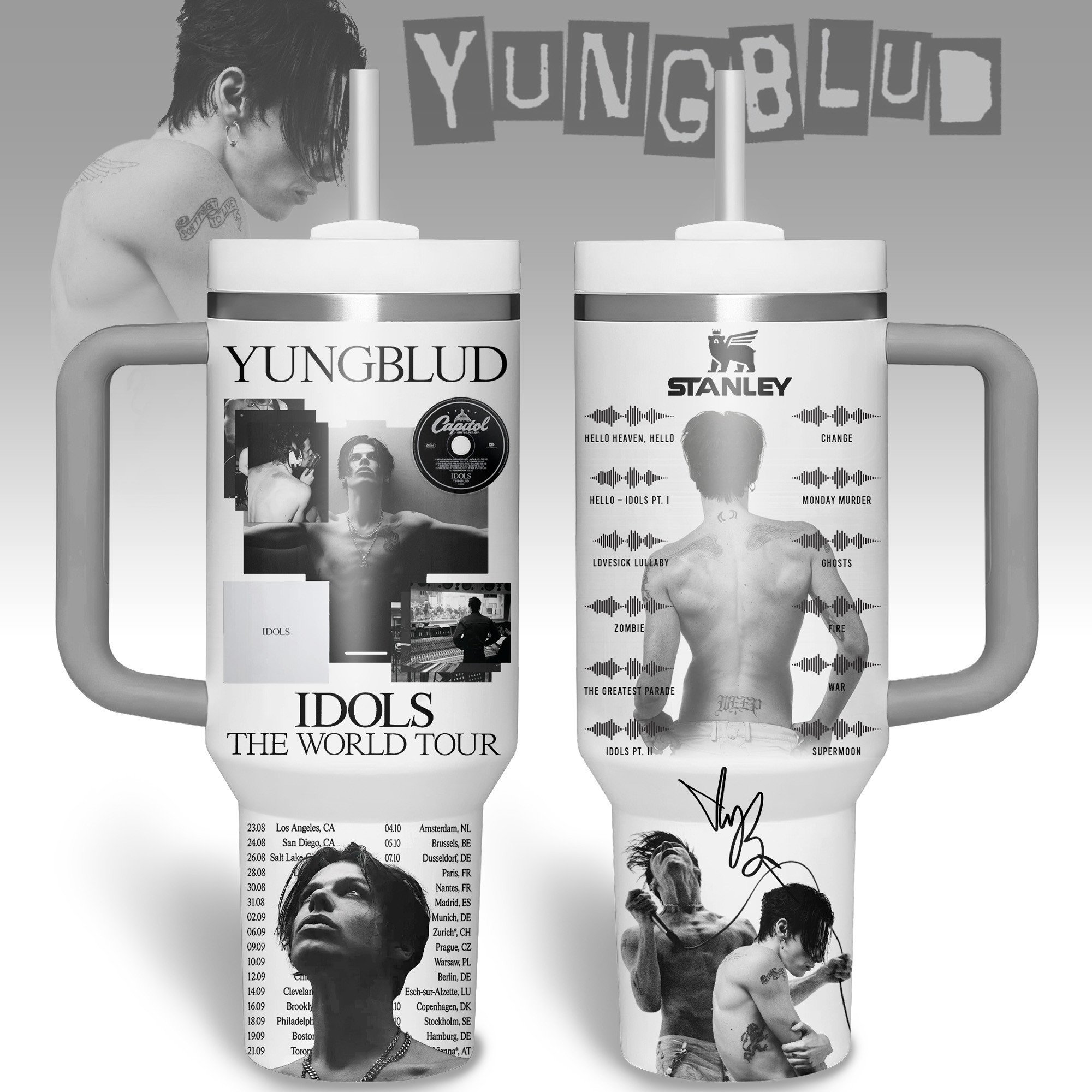 Yungblud Music Custom Stanley Cup 40 oz 30 oz Tumbler With HandleTVC2301181