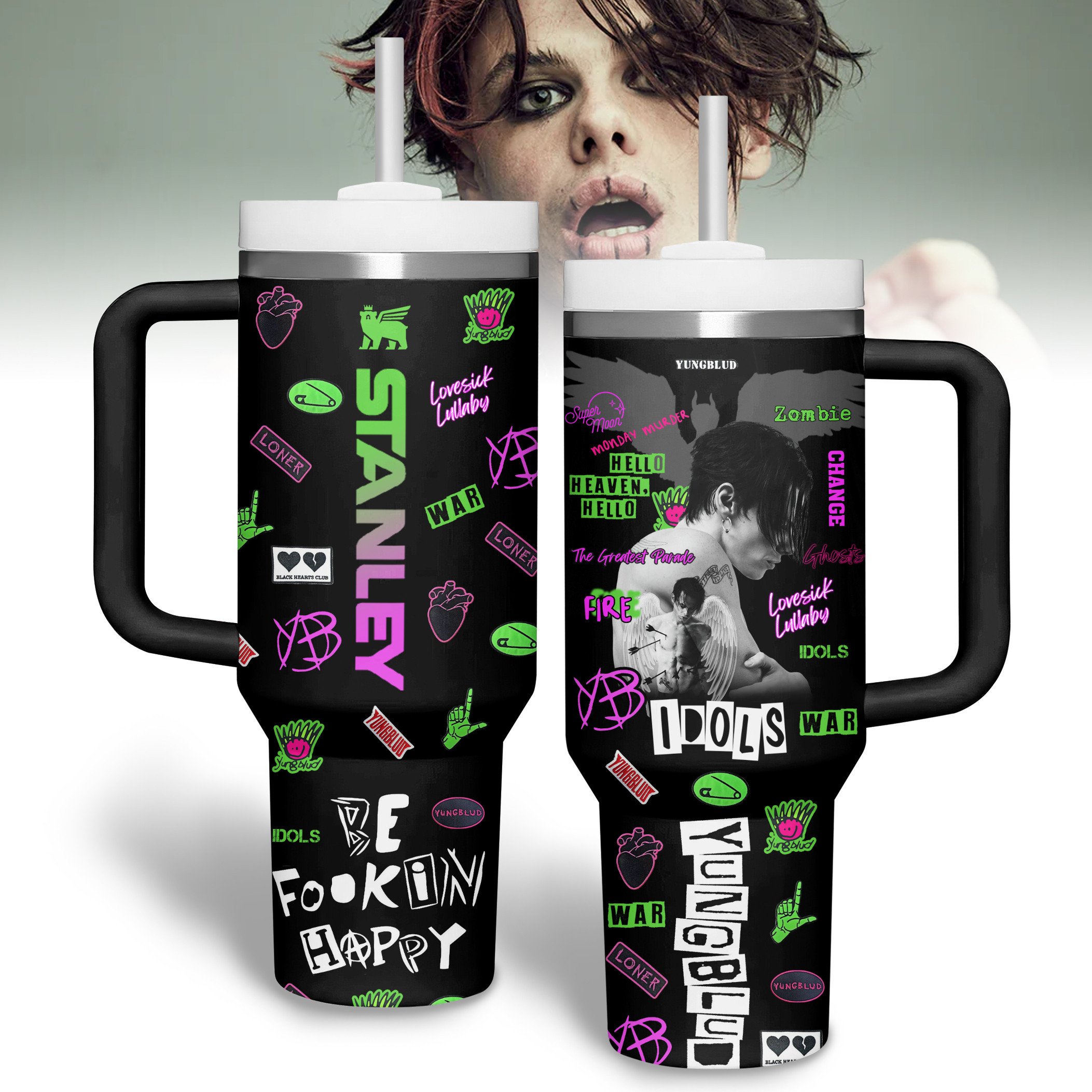 Yungblud Music Custom Stanley Cup 40 oz 30 oz Tumbler With HandleTVC2301182