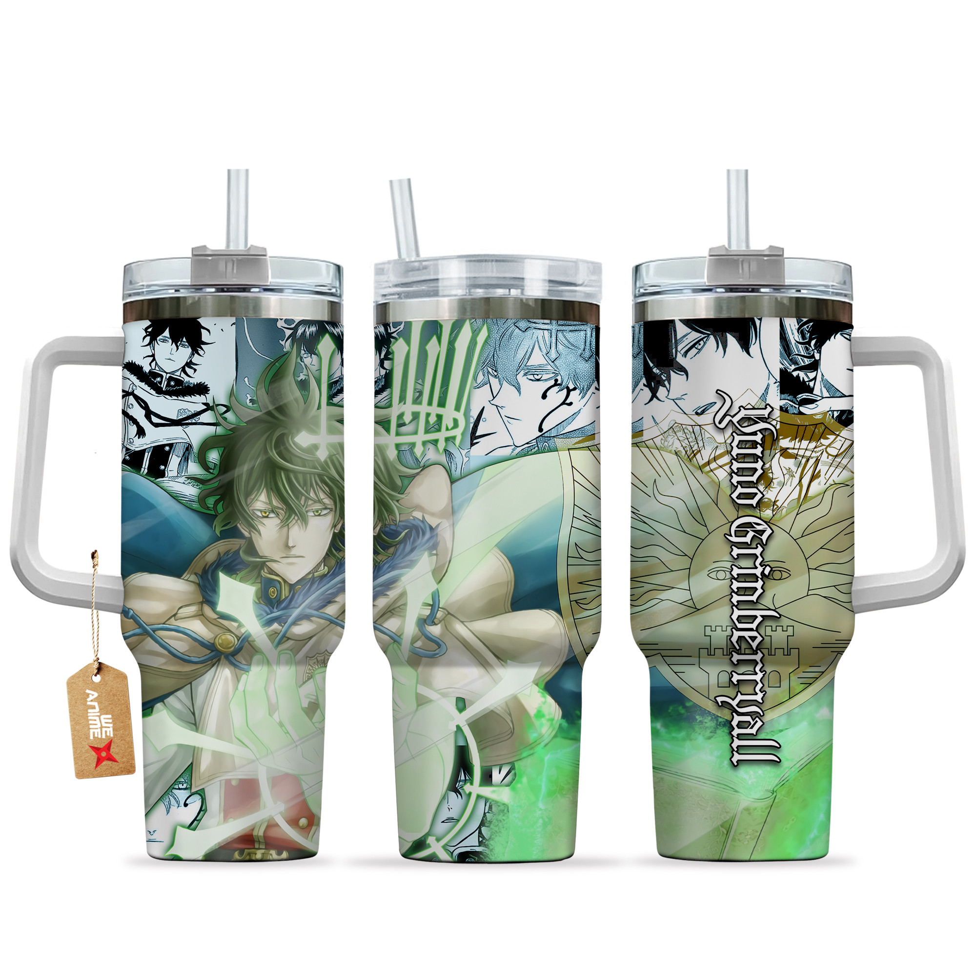 Yuno Grinberryall Black Clover Anime Custom Stanley Cup 40 oz 30 oz Tumbler With HandleTVC2301154