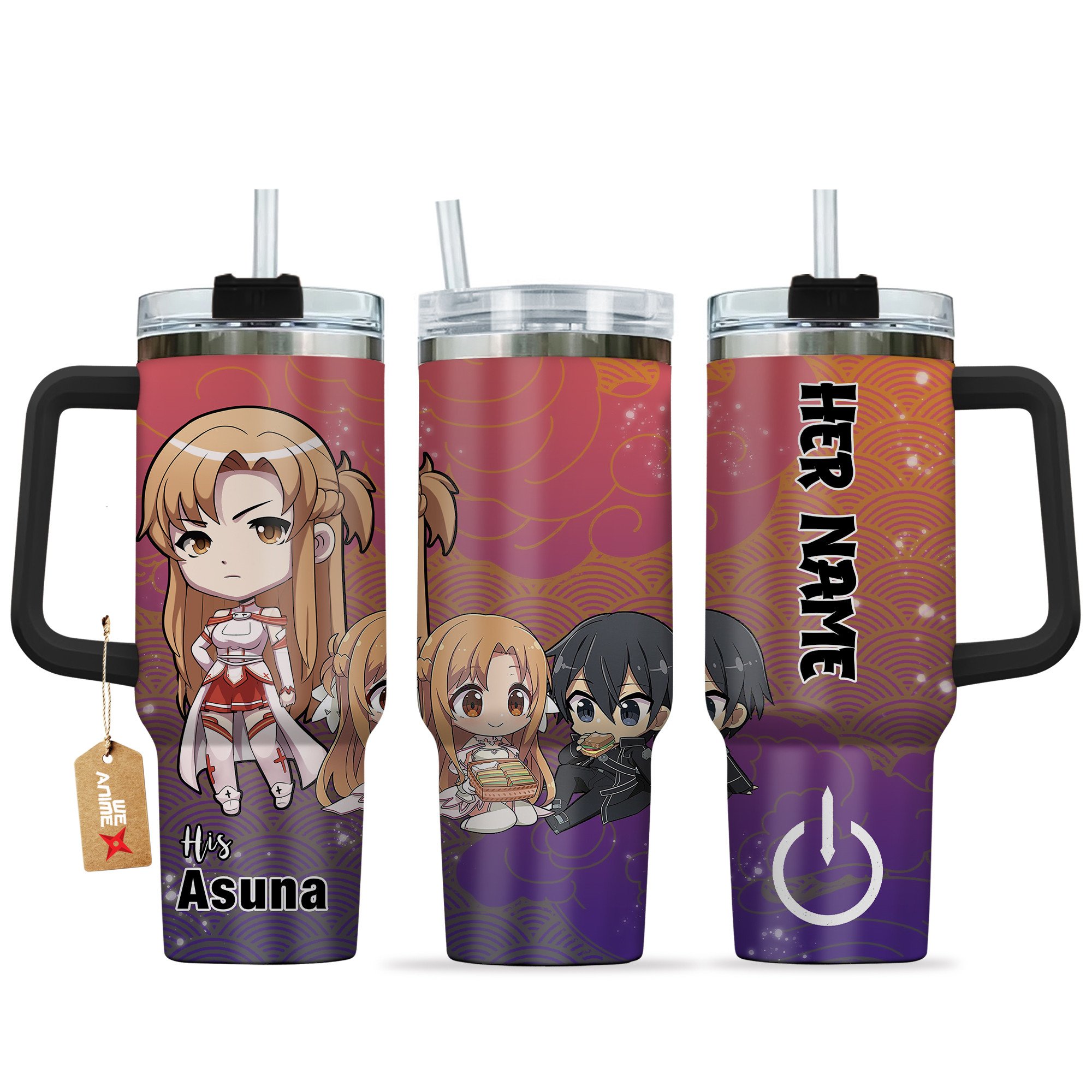 Yuuki Asuna Sword Art Online Anime Valentine Custom Stanley Cup 40 oz 30 oz Tumbler With HandleTVC2301167