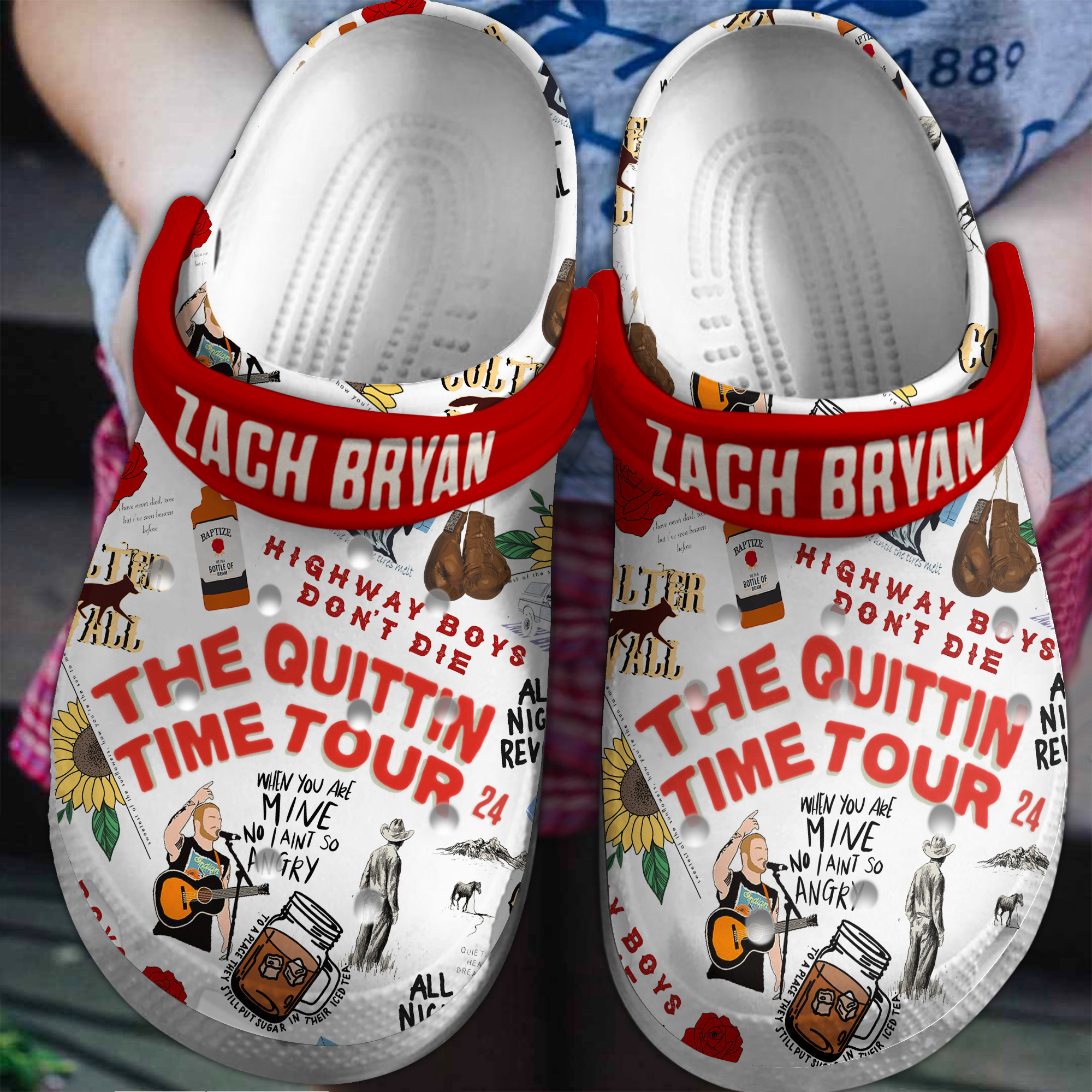 Zach Bryan Music Crocs Crocband Clogs Shoes Comfortable For Men Women and Kids