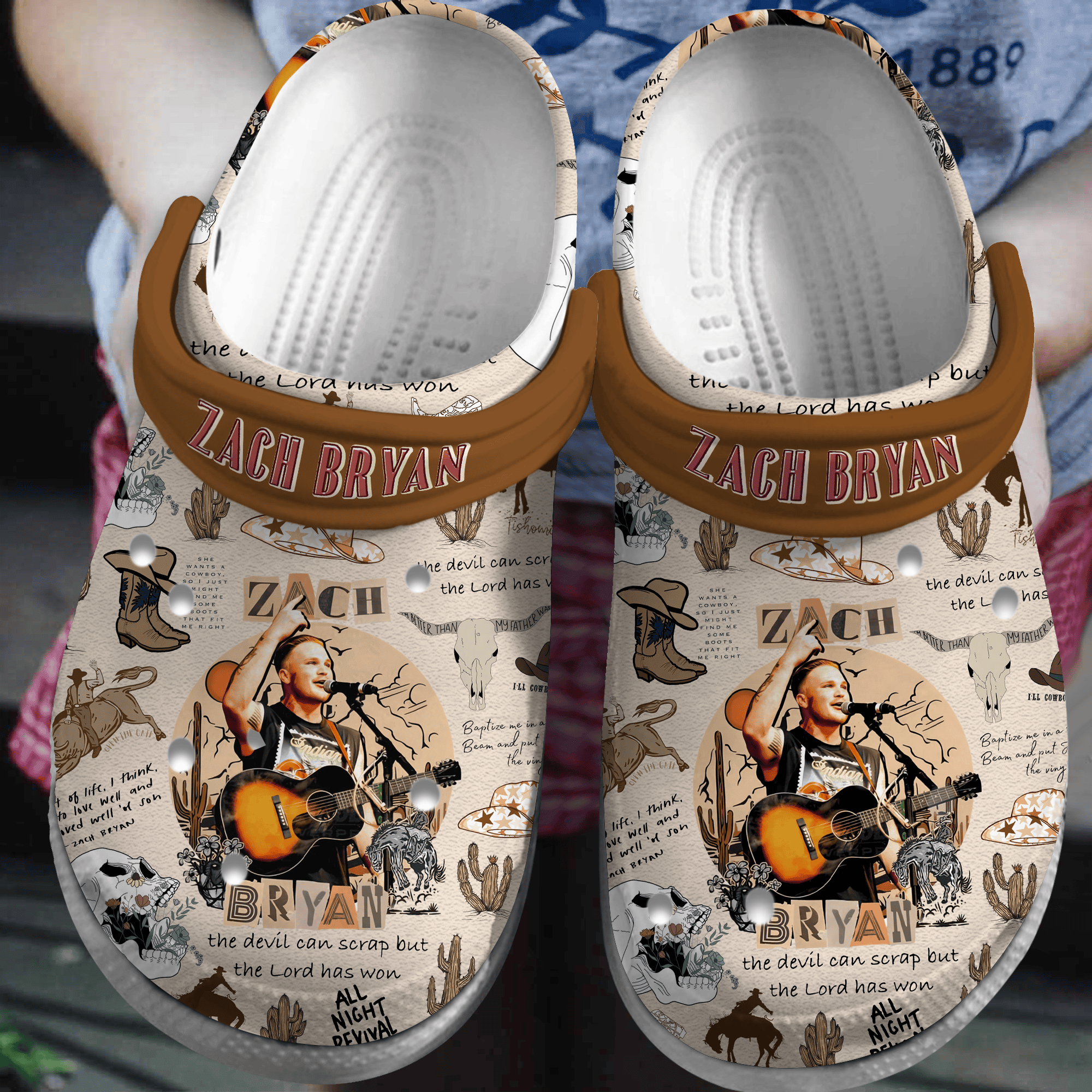 Zach Bryan Music Crocs Crocband Clogs Shoes Comfortable For Men Women and Kids