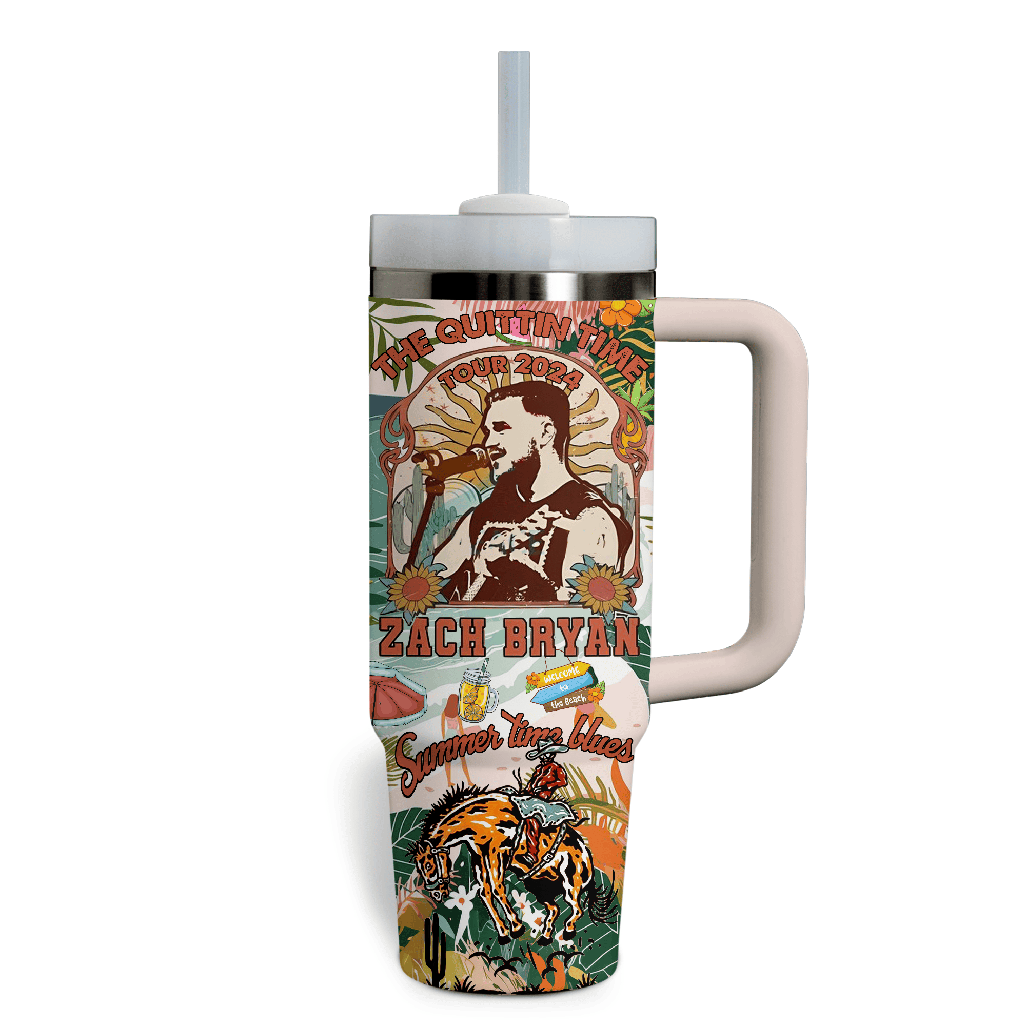 Zach Bryan Music Custom Stanley Cup 40 oz 30 oz Tumbler With HandleTVC2301796 - Image 3