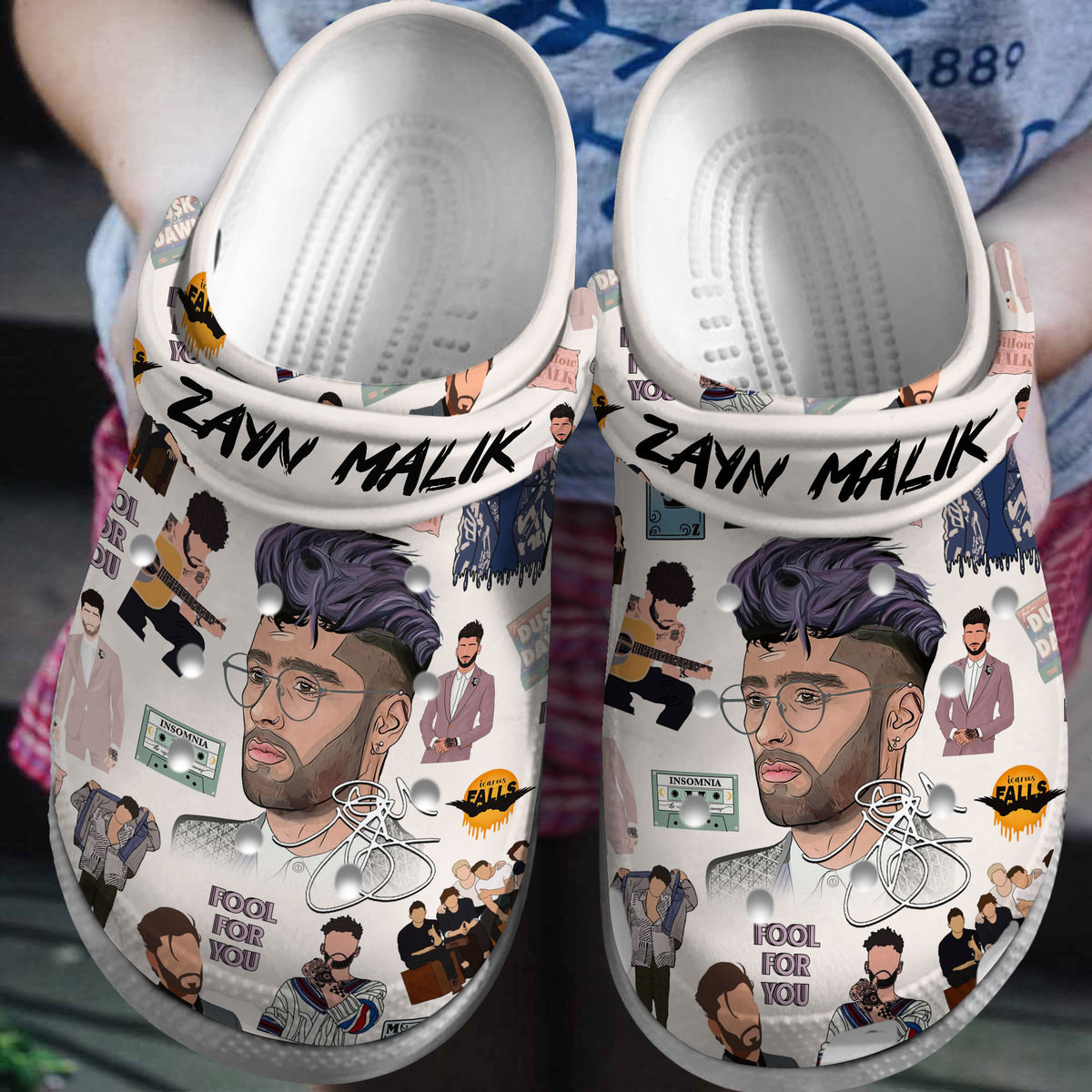 Zayn Malik Music Crocs Crocband Clogs Shoes Comfortable For Men Women and Kids
