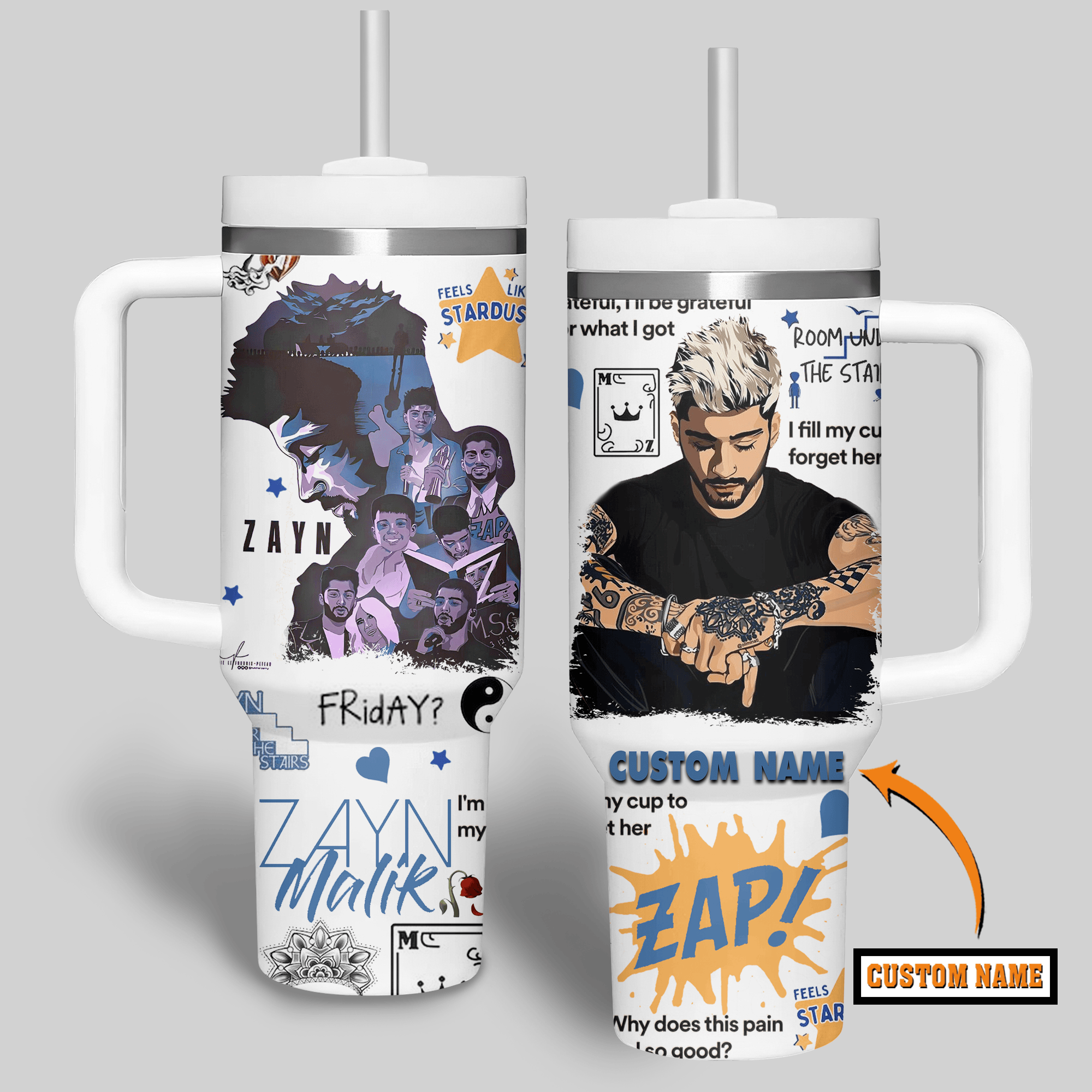 Zayn Malik Music Custom Stanley Cup 40 oz 30 oz Tumbler With HandleTVC2301512