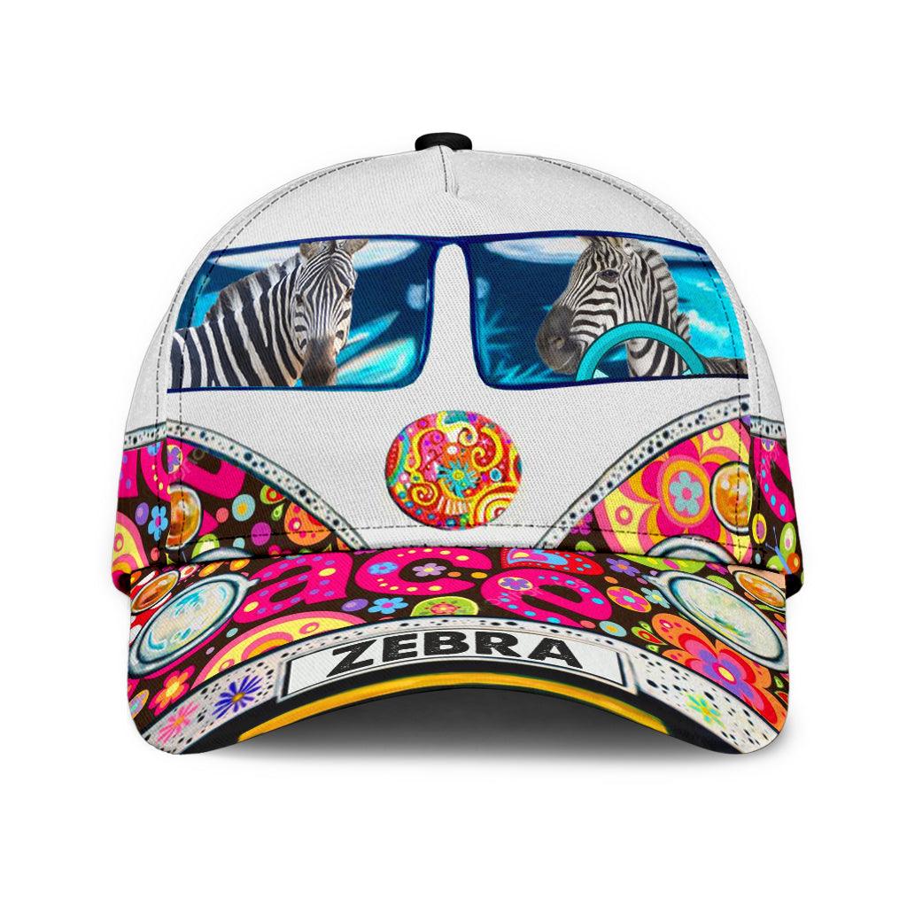 Zebra Classic Cap, Gift for Hippie Life, Hippie Lovers Trucker Hats Custom Hats Gifts For Men & Women