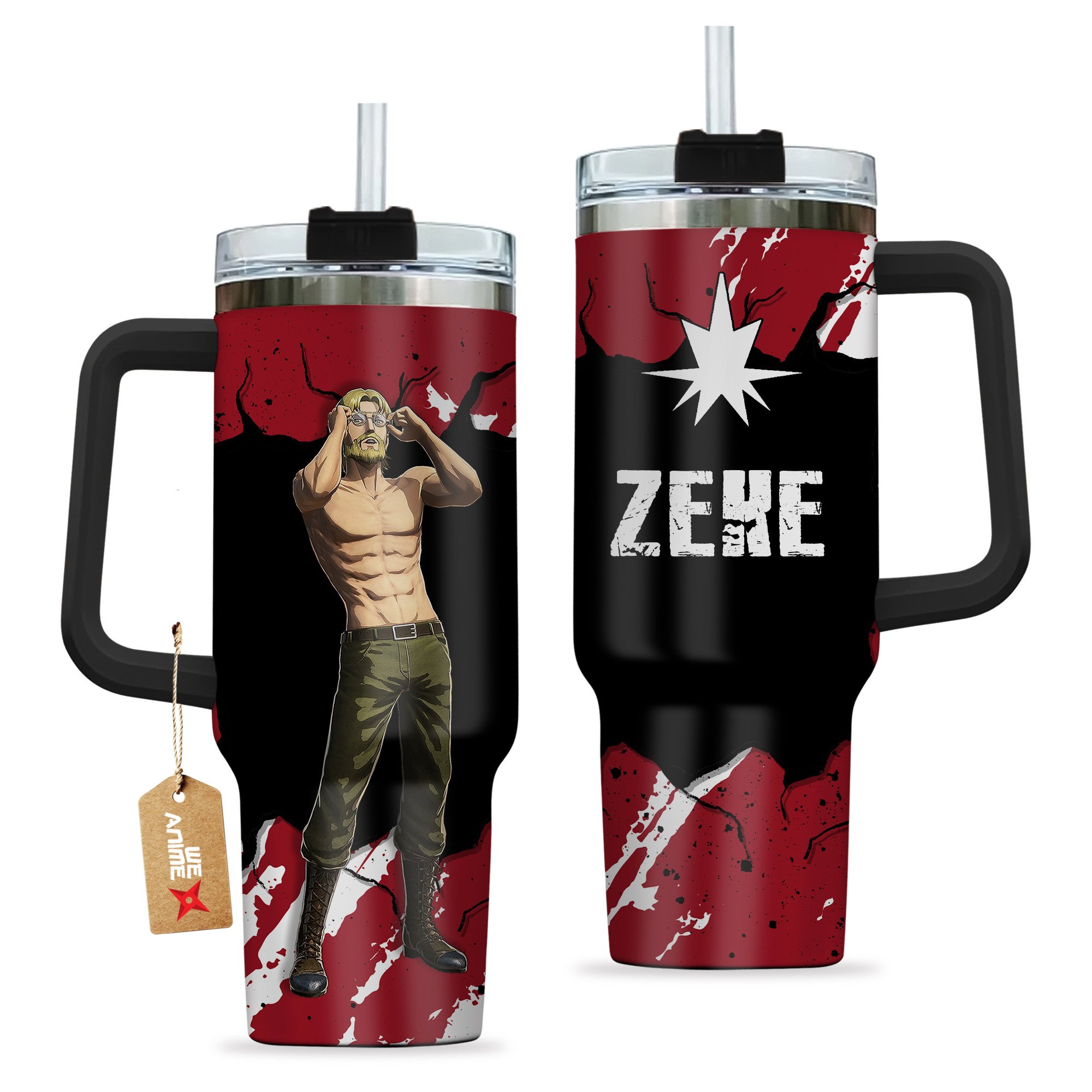 Zeke Attack on Titan Anime Custom Stanley Cup 40 oz 30 oz Tumbler With HandleTVC2301206