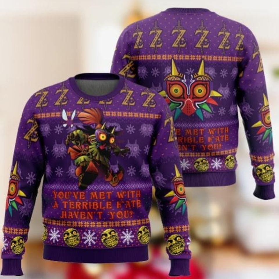 Zelda Ugly Christmas Sweater, 3D All Over Print Sweater, Game Xmas Shirt