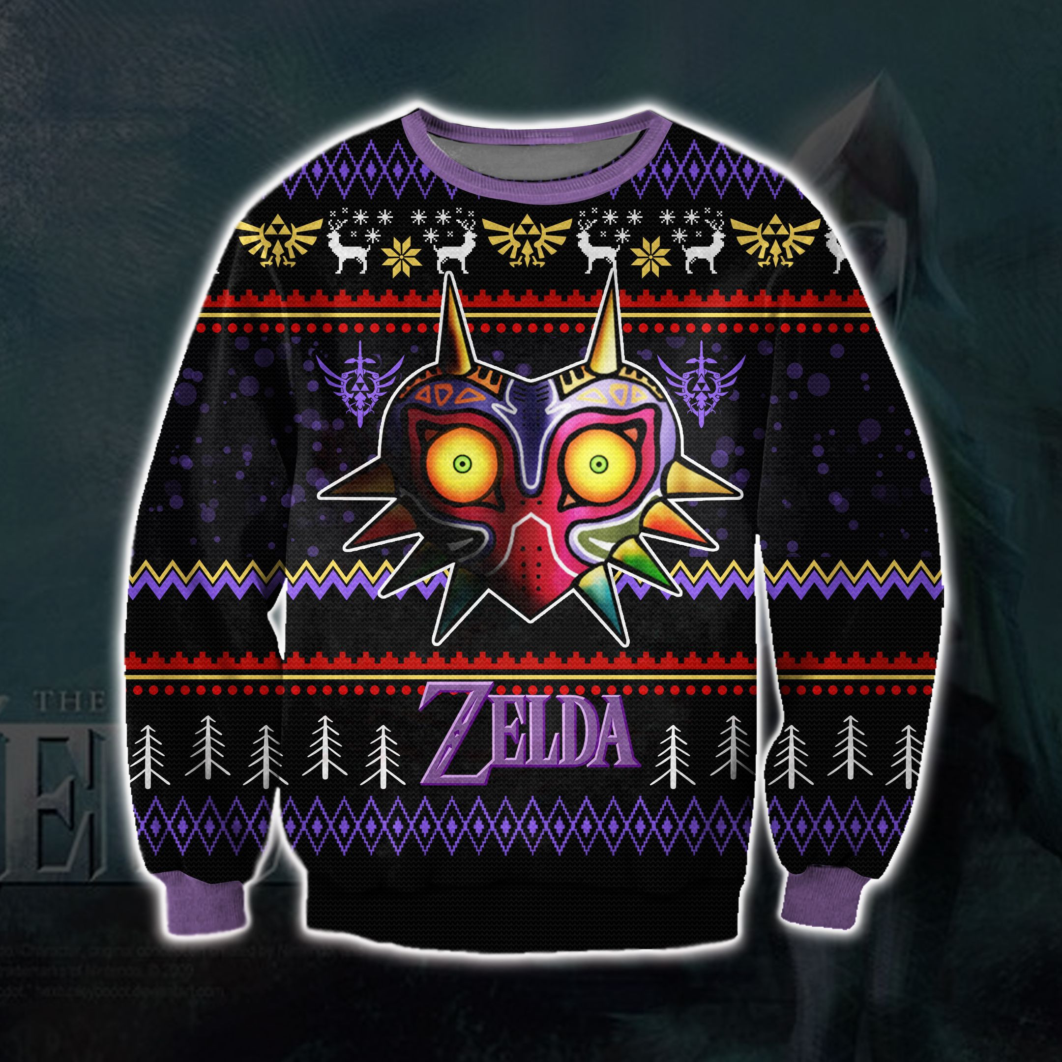 Zelda Ugly Christmas Sweater Adult 3D Funny Matching for family