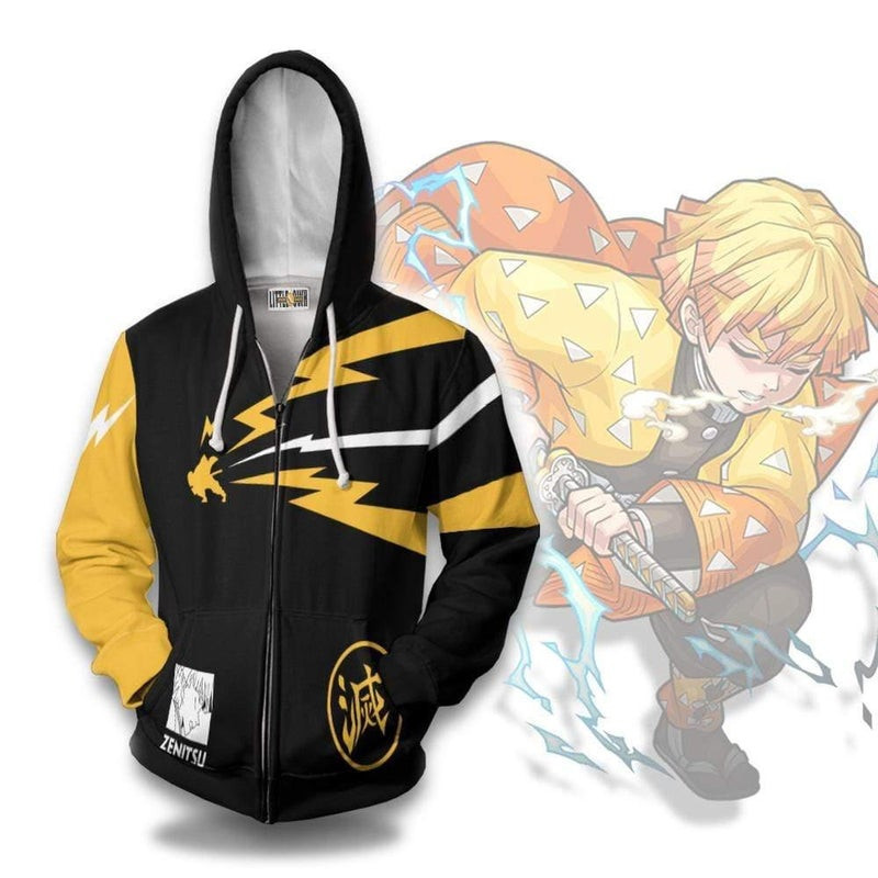 Zenitsu Agatsuma 3D All Over Print Hoodie, Zip Hoodie
