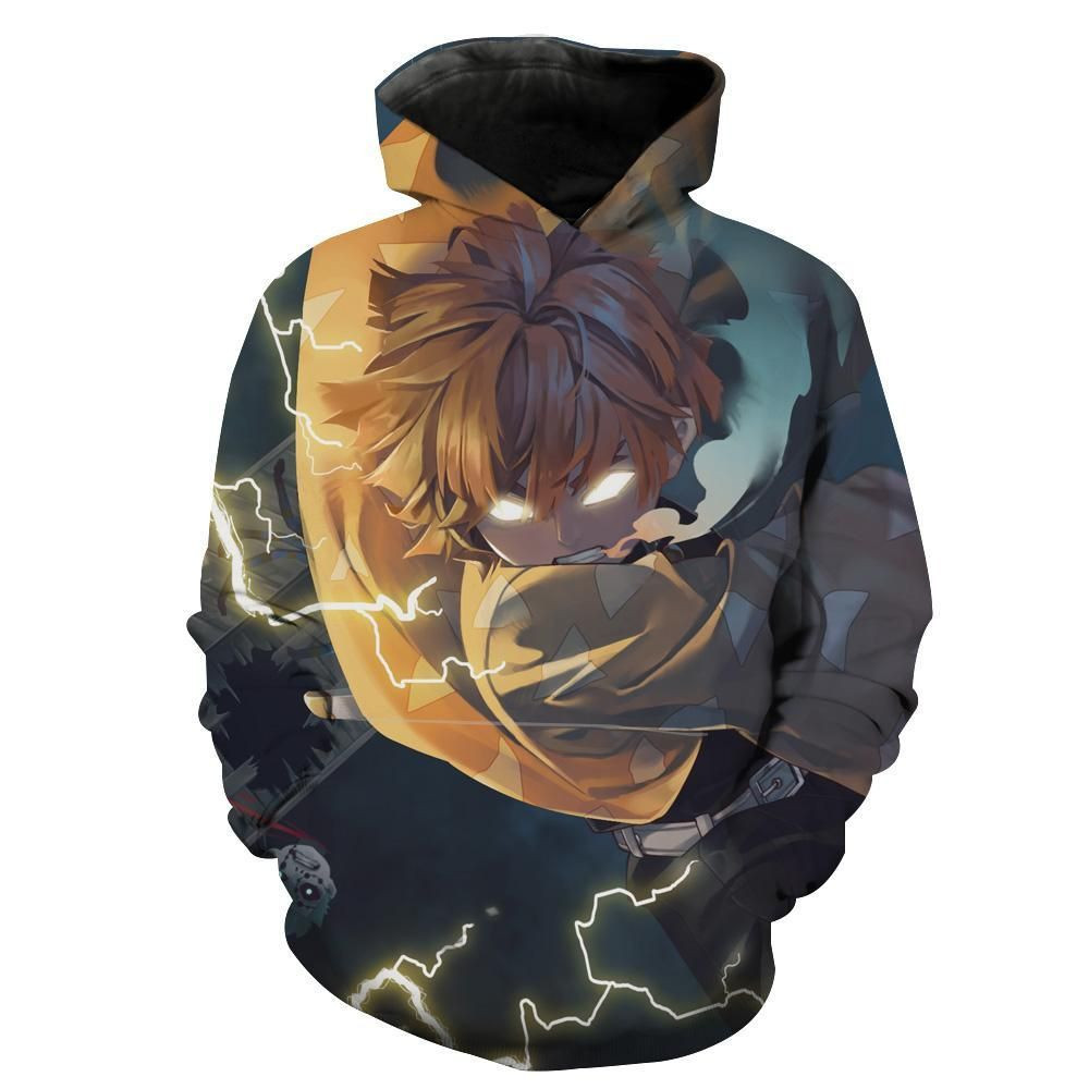 Zenitsu Agatsuma 3D All Over Print Hoodie, Zip Hoodie