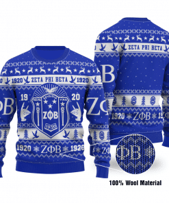 Zeta Phi Beta Ugly Christmas Sweater Adult 3D Funny Matching for family