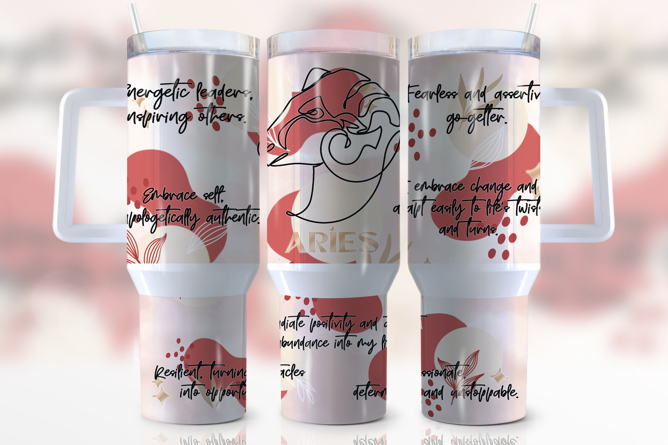 Zodiac Sign Aries Custom Stanley Cup 40 oz 30 oz Tumbler With HandleTVC2301952