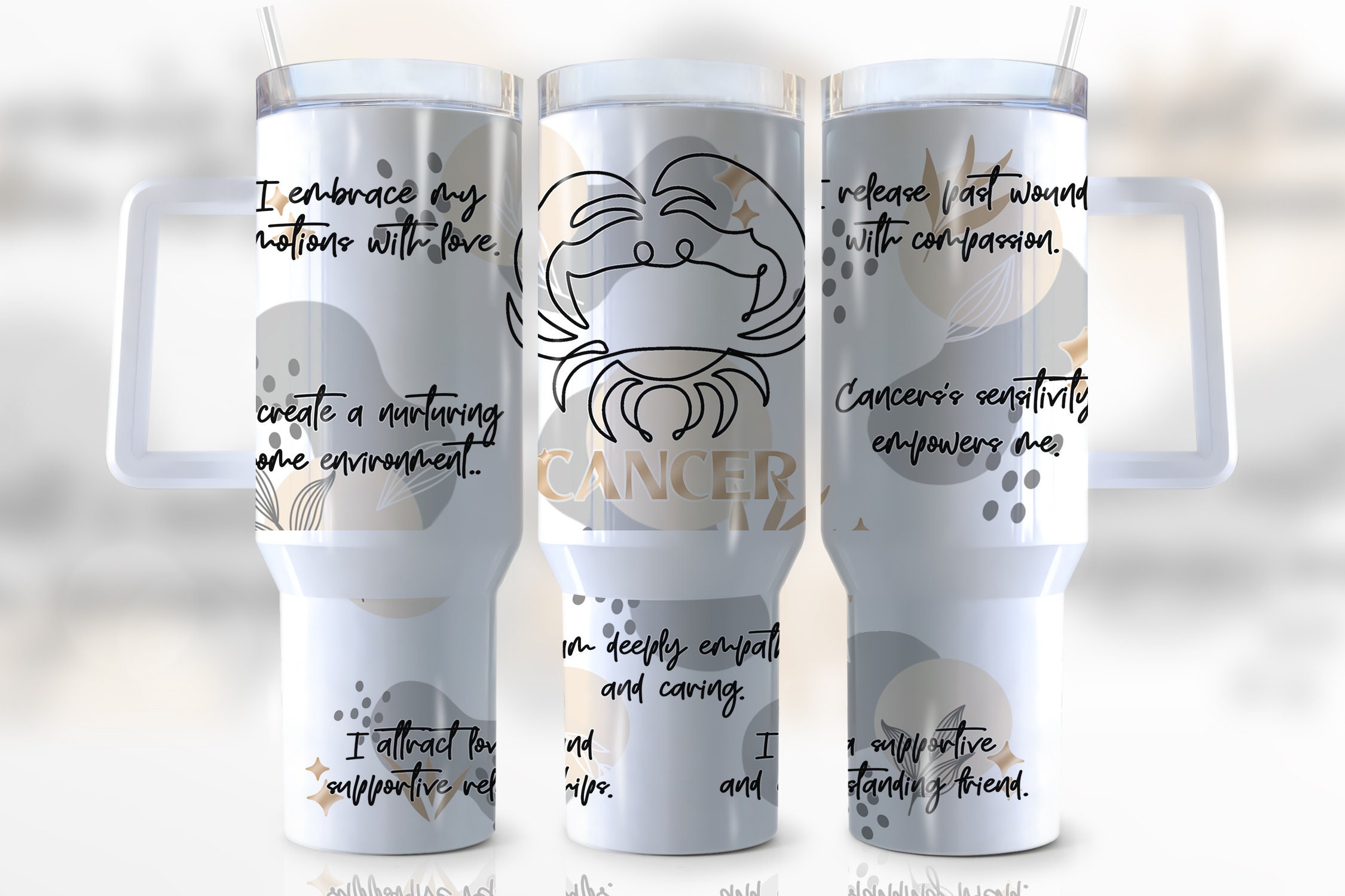 Zodiac Sign Cancer Custom Stanley Cup 40 oz 30 oz Tumbler With HandleTVC2301954