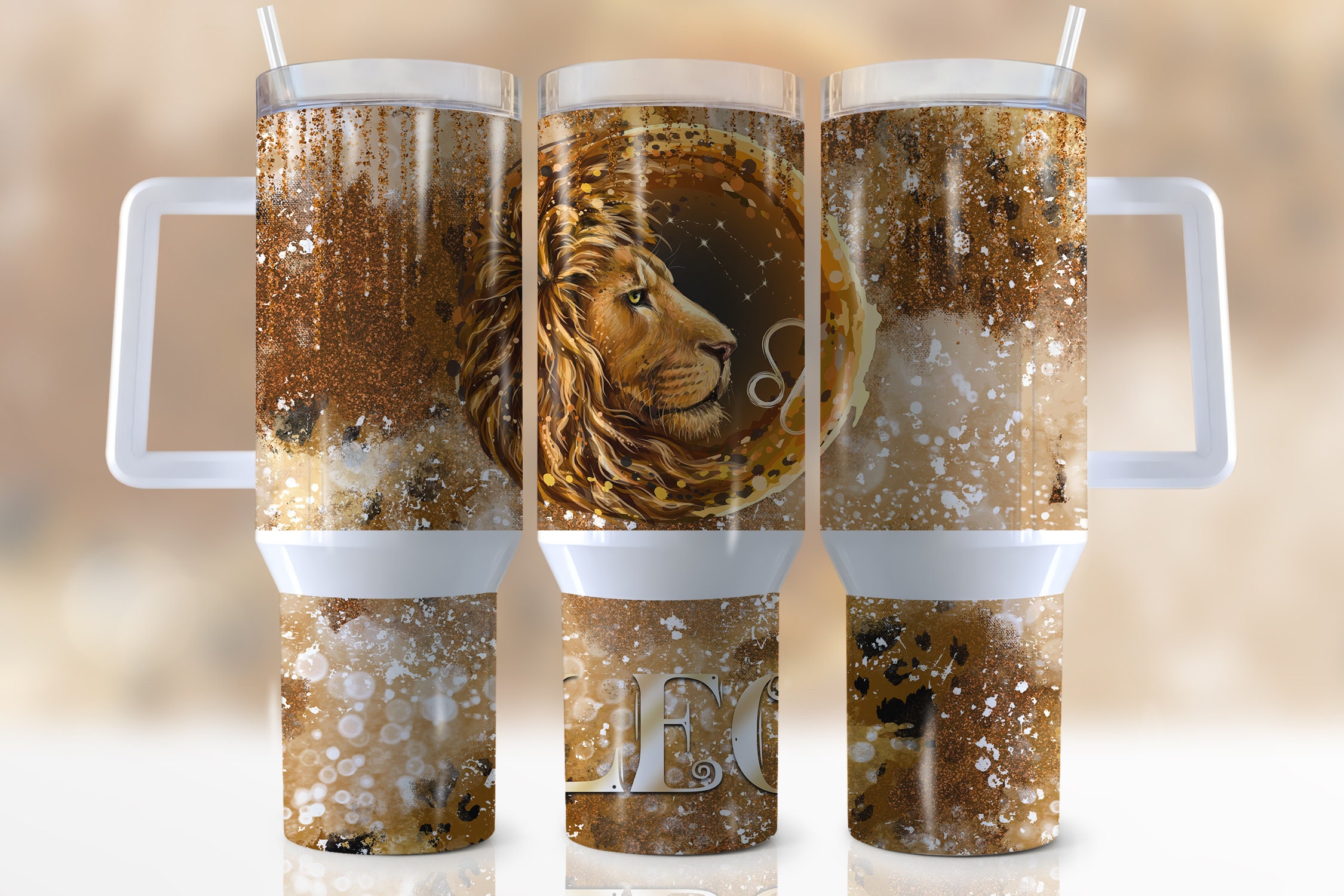 Zodiac Sign Leo Custom Stanley Cup 40 oz 30 oz Tumbler With HandleTVC2301943