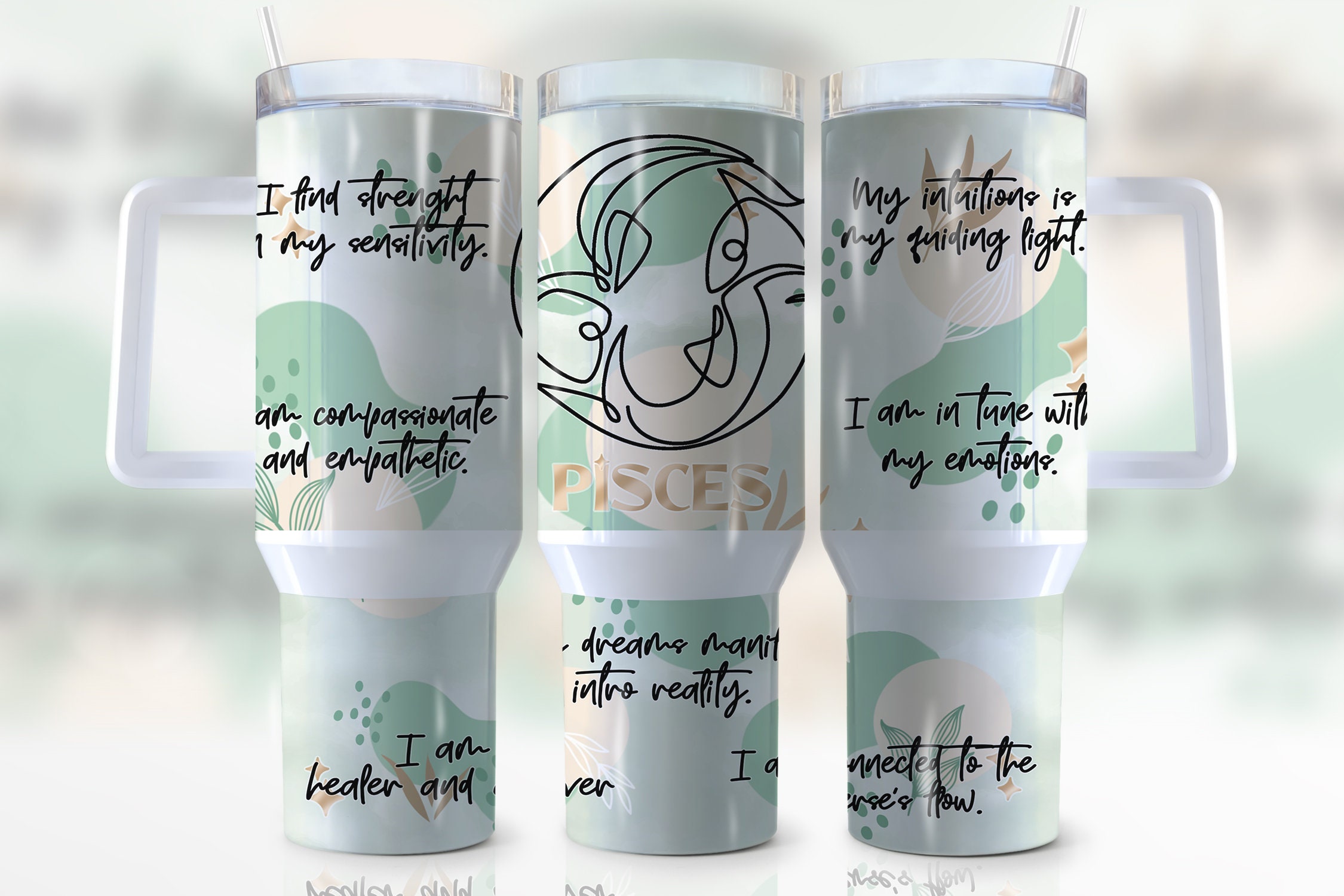 Zodiac Sign Pisces Custom Stanley Cup 40 oz 30 oz Tumbler With HandleTVC2301944