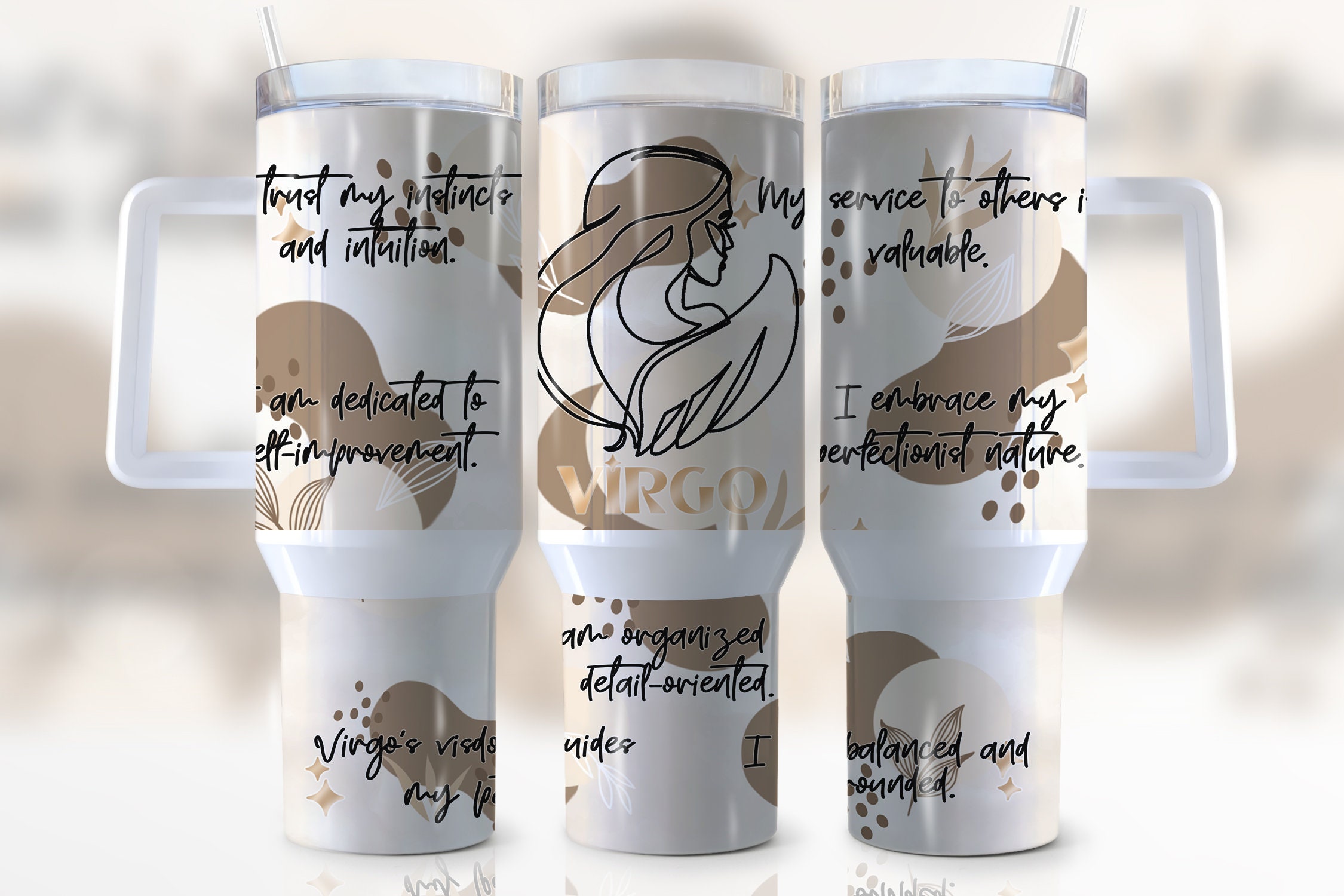 Zodiac Sign Virgo Custom Stanley Cup 40 oz 30 oz Tumbler With HandleTVC2301954