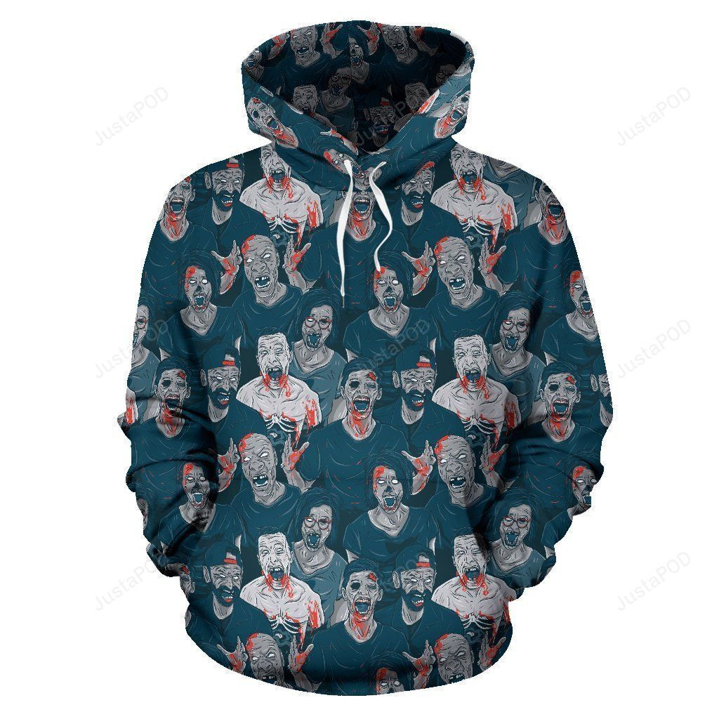 Zombie Halloween 3D All Over Print Hoodie, Zip Hoodie