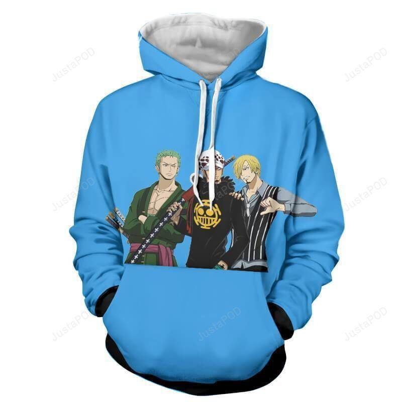 ZORO LAW SANJI 3D All Over Print Hoodie, Zip Hoodie
