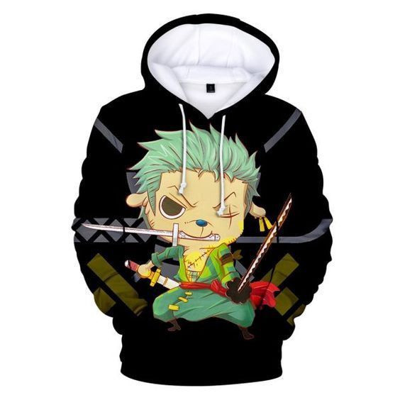 Zoro One Piece 3D All Over Print Hoodie, Zip Hoodie